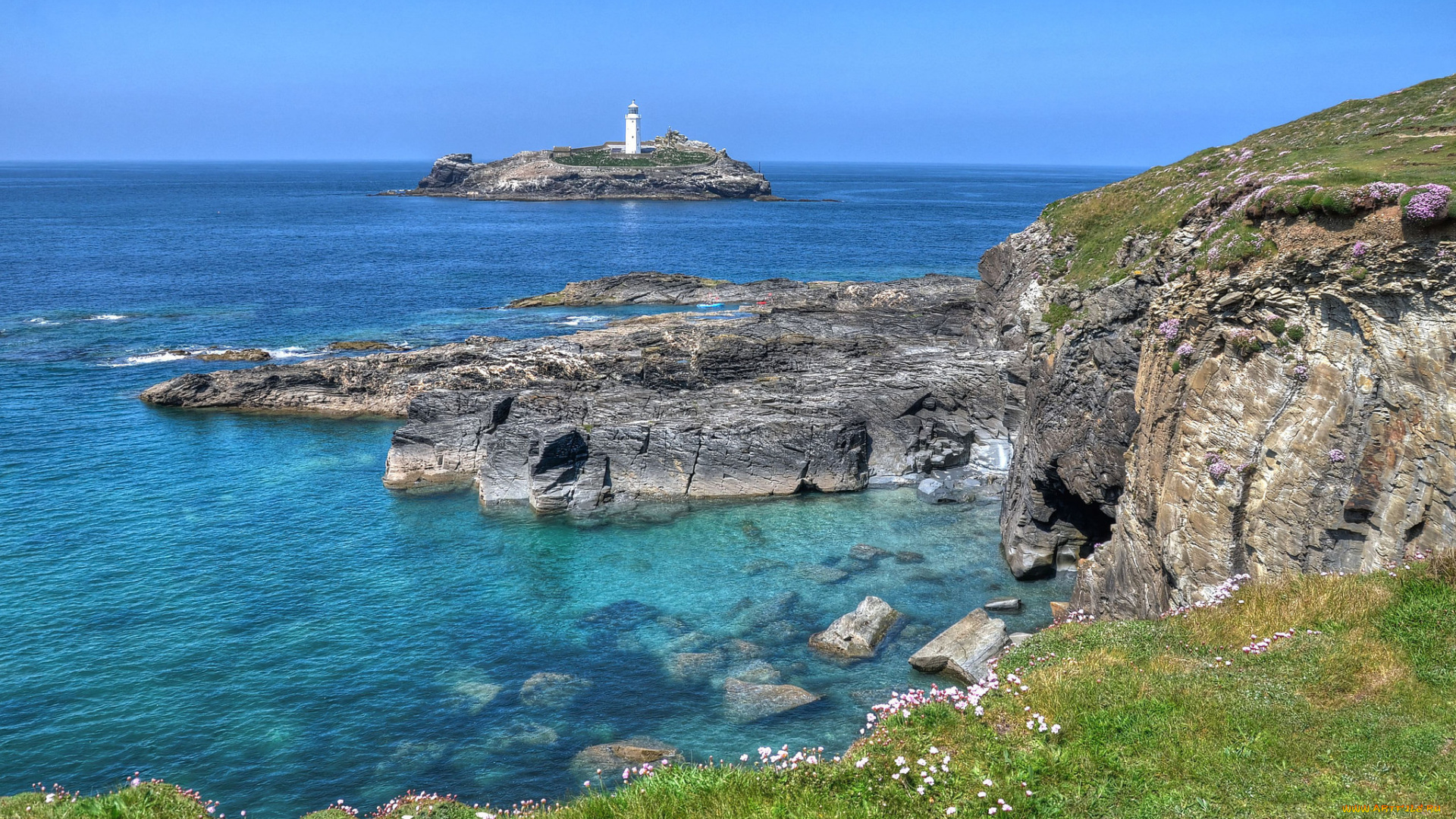 природа, маяки, побережье, маяк