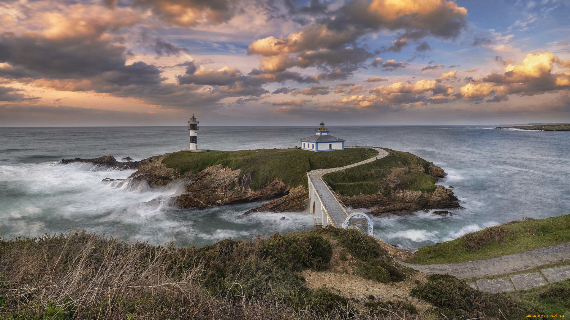 природа, маяки, побережье, маяк