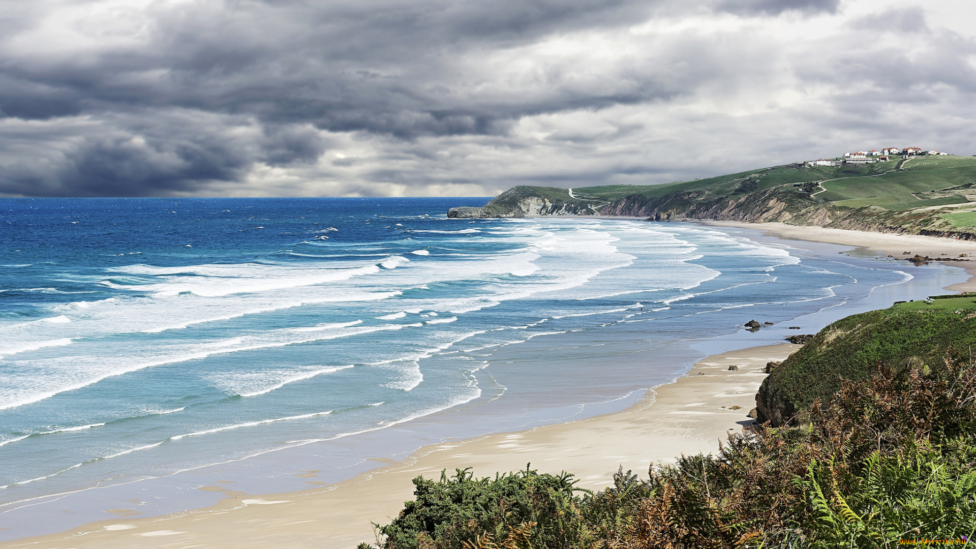 природа, побережье, море, берег