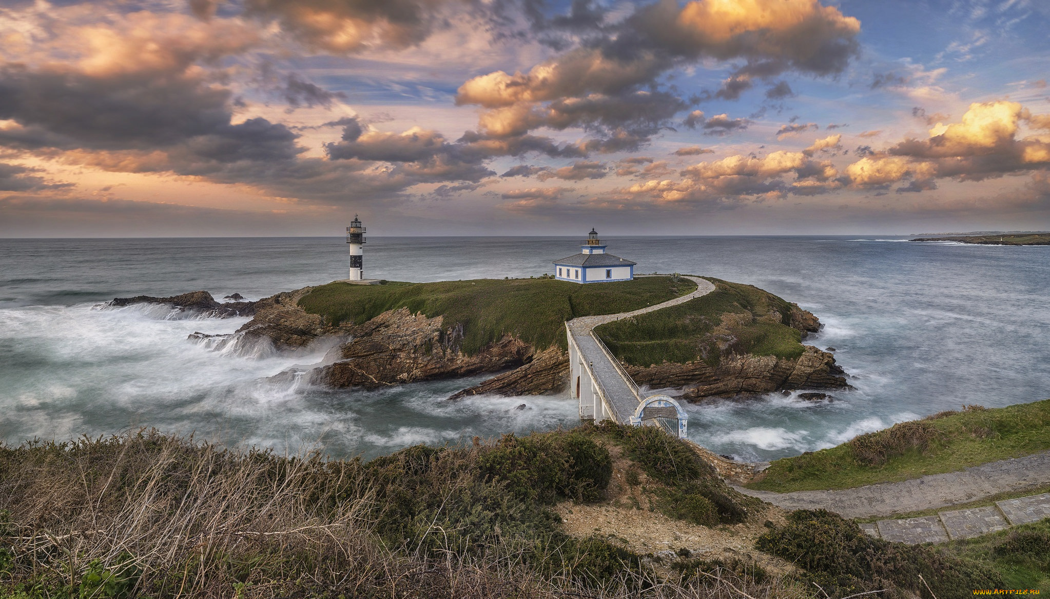 природа, маяки, побережье, маяк