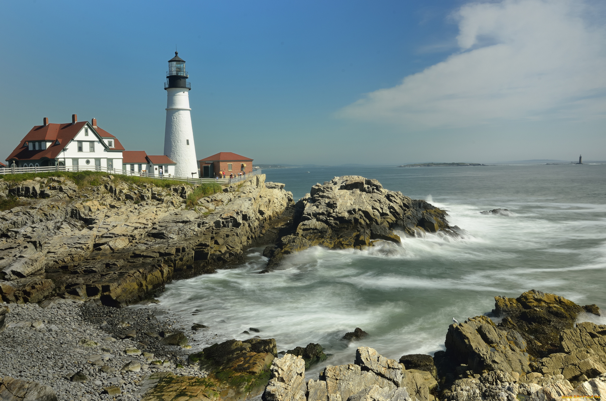 природа, маяки, побережье, маяк