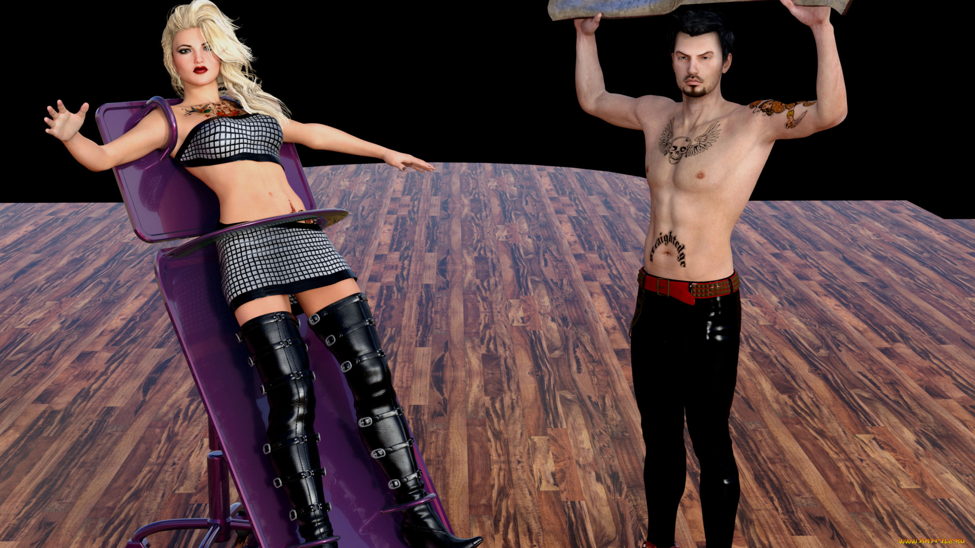 3д, графика, люди, , people, девушка, взгляд, фон