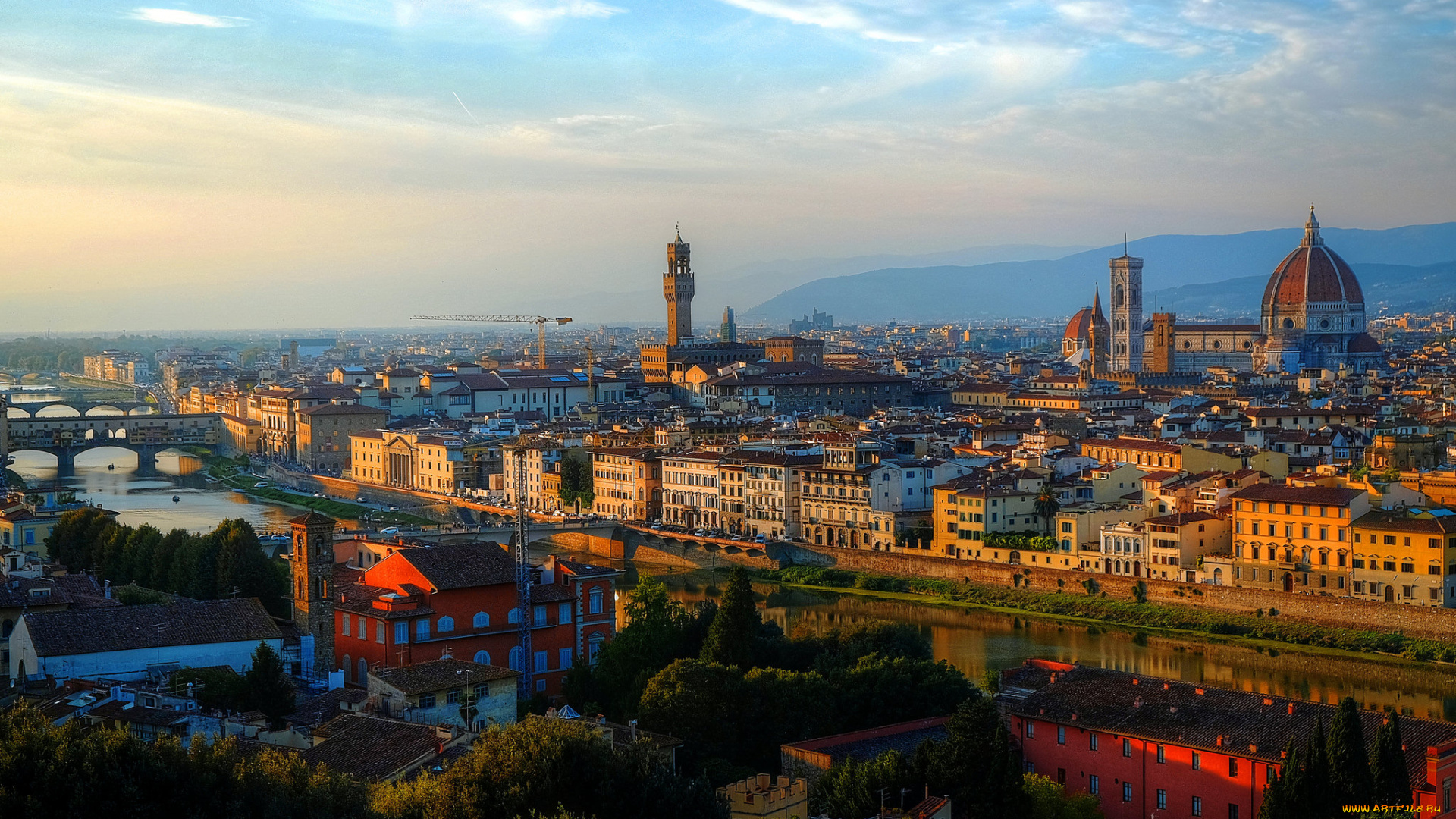 florence, , italy, города, флоренция, , италия, панорама