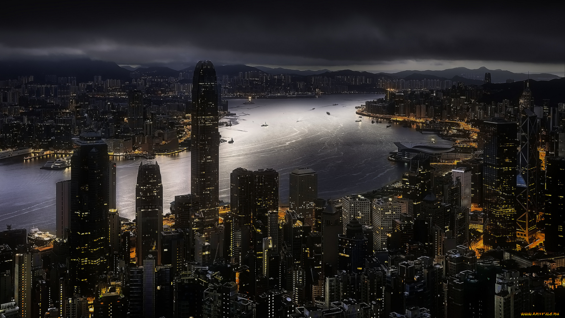 hong, kong, города, гонконг, , китай, панорама