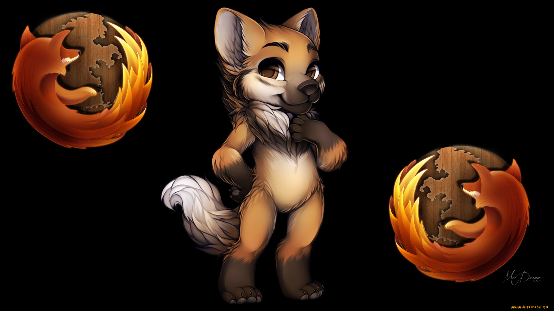 компьютеры, mozilla, firefox, логотип, фон