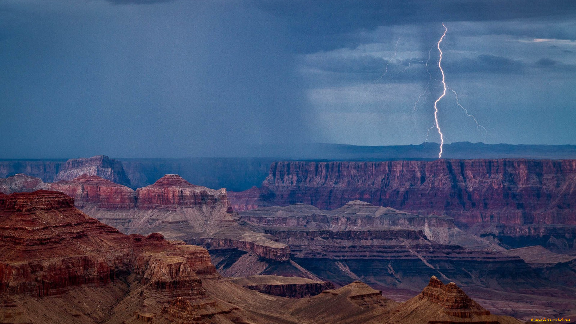 природа, молния, , гроза, простор