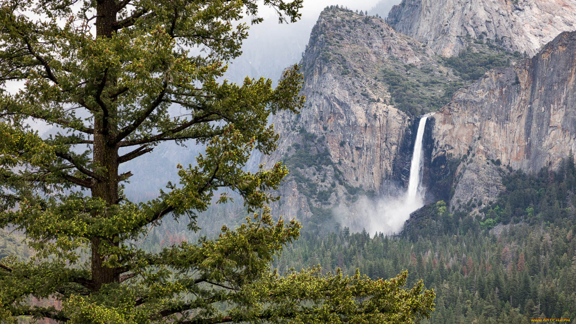 природа, водопады, простор