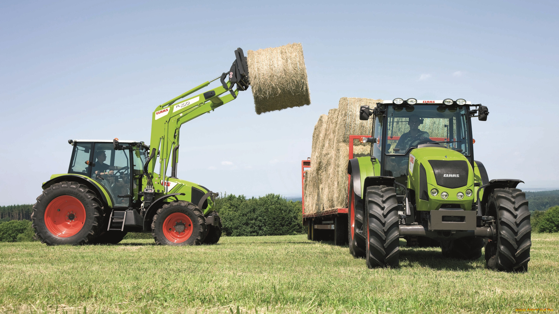 техника, фронтальные, погрузчики, claas, axion