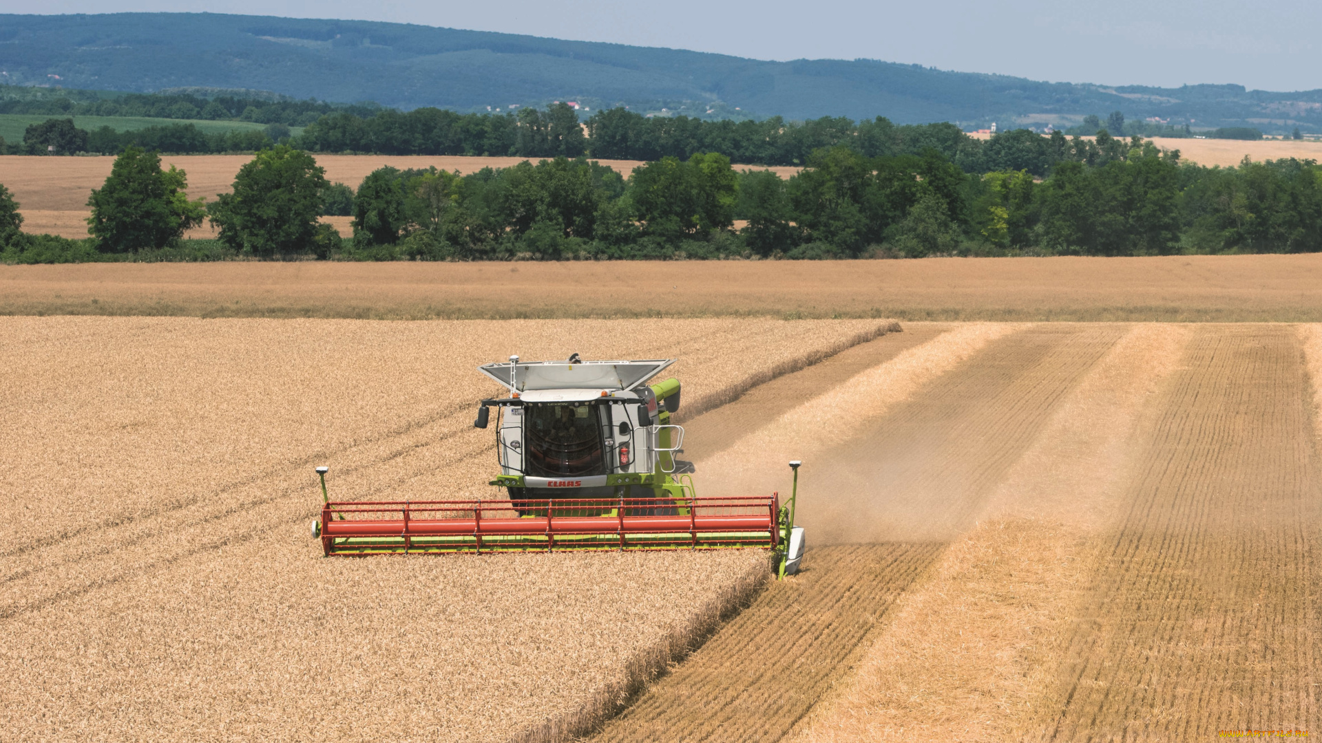 техника, комбайны, claas, axion