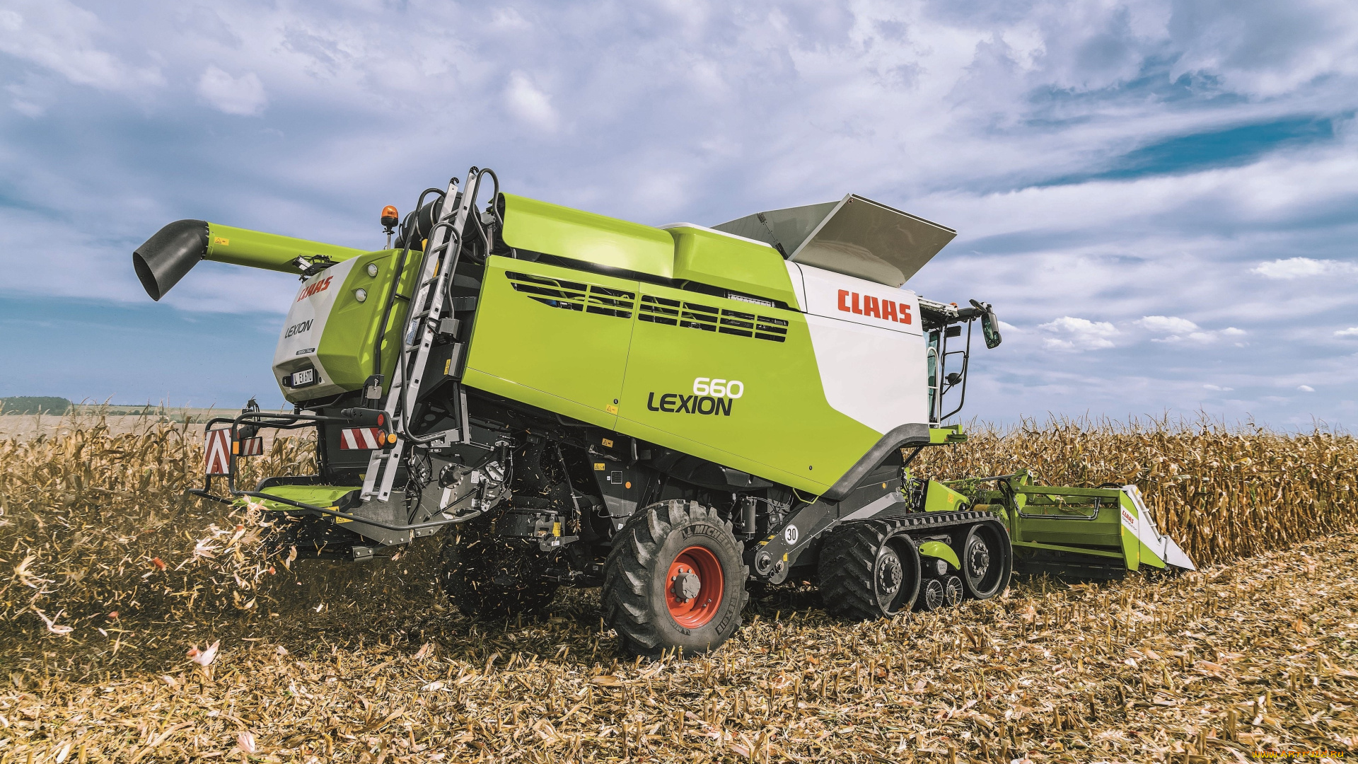 техника, комбайны, claas, axion