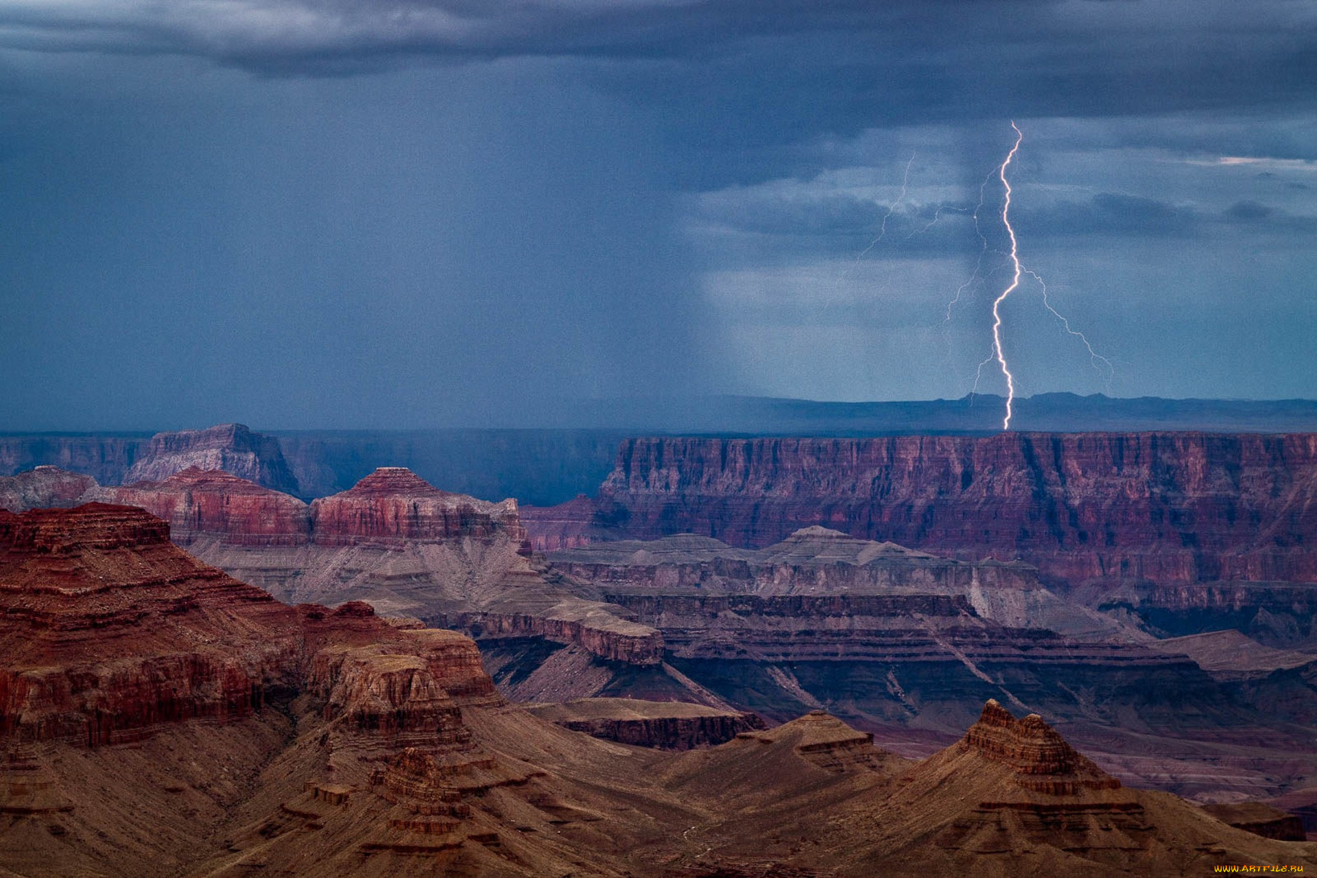природа, молния, , гроза, простор