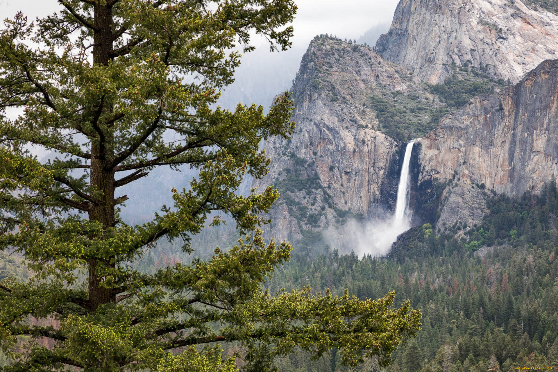 природа, водопады, простор