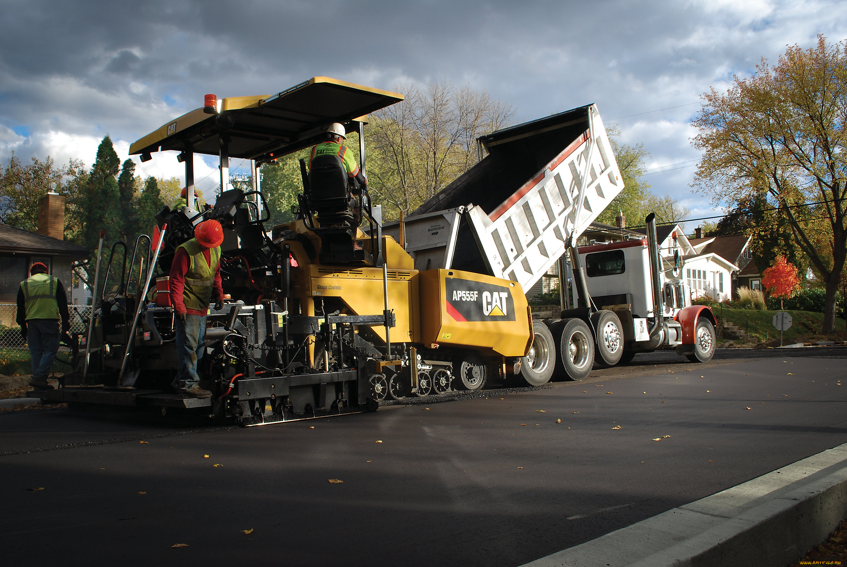 техника, асфальтоукладочная, техника, caterpillar
