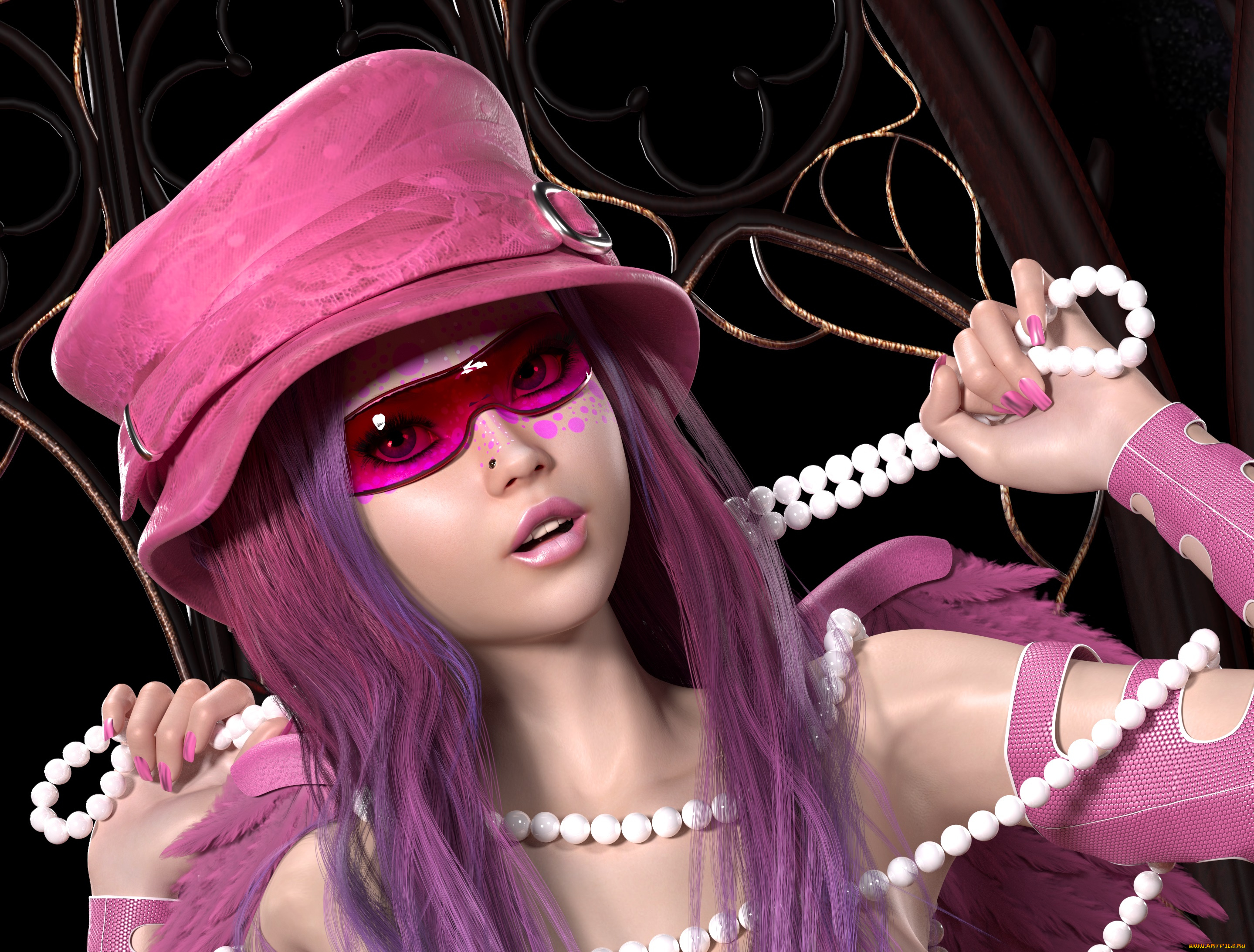 3д, графика, портрет, , portraits, фон, взгляд, девушка