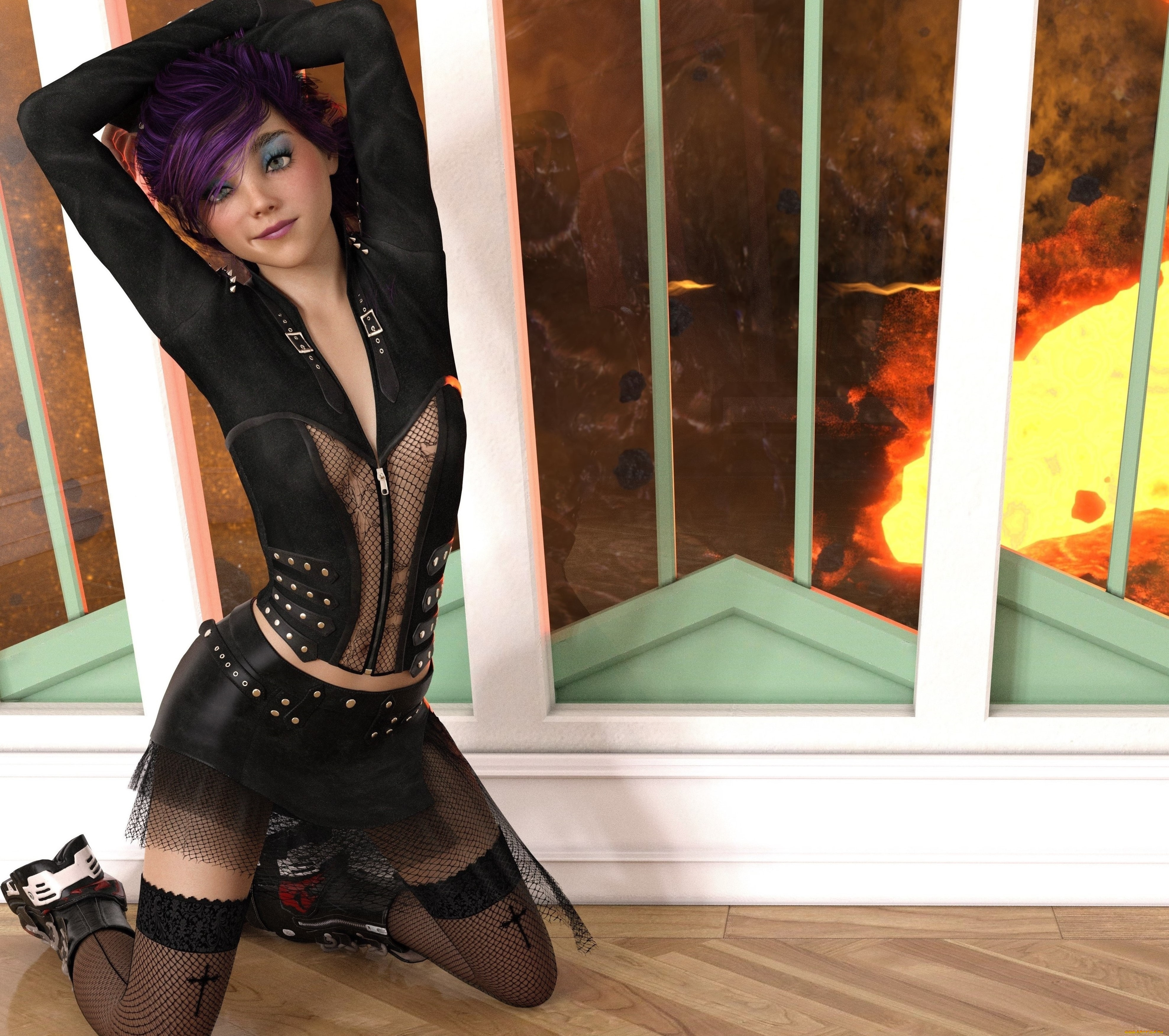 3д, графика, люди, , people, фон, взгляд, девушка