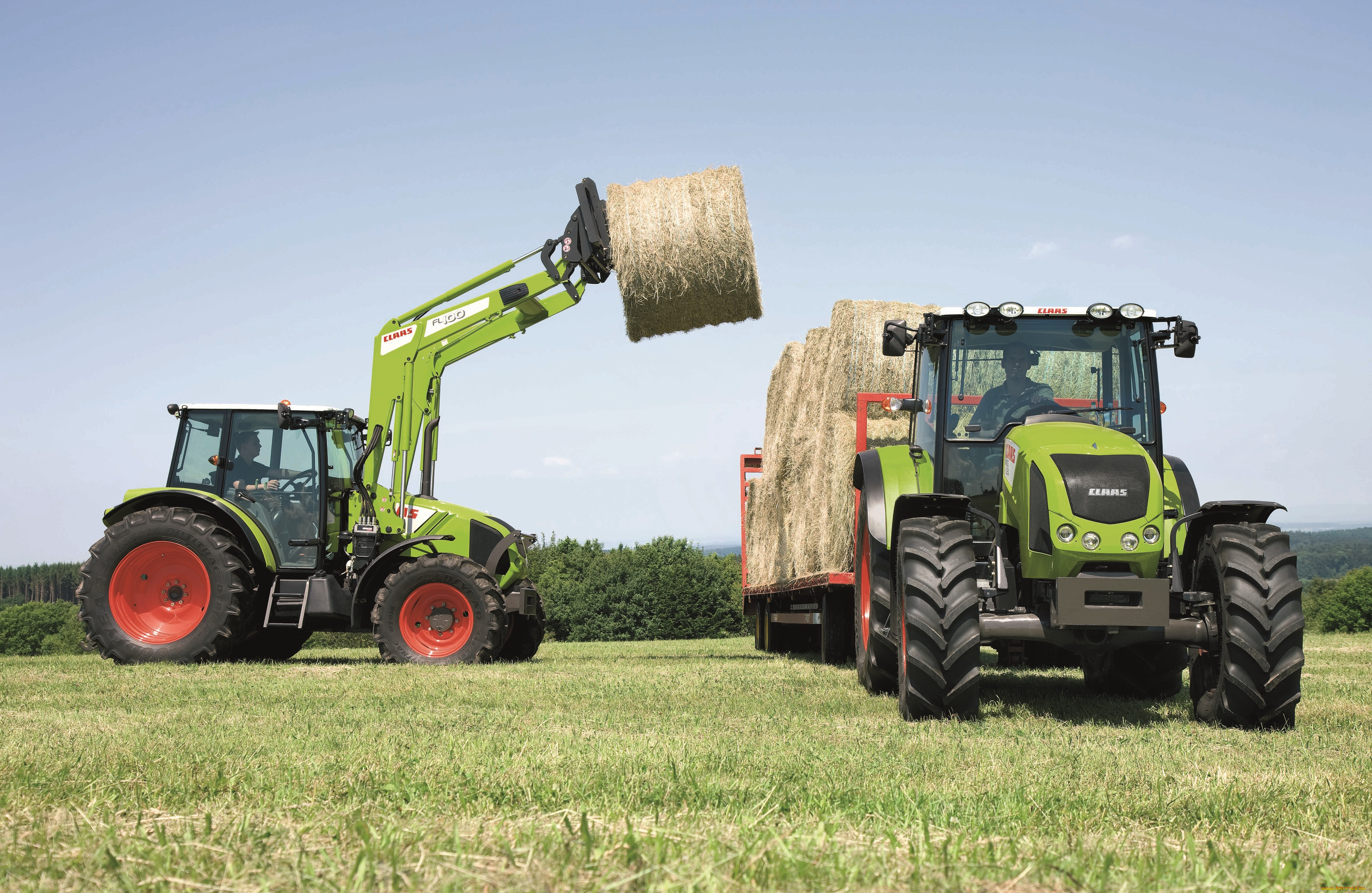 техника, фронтальные, погрузчики, claas, axion