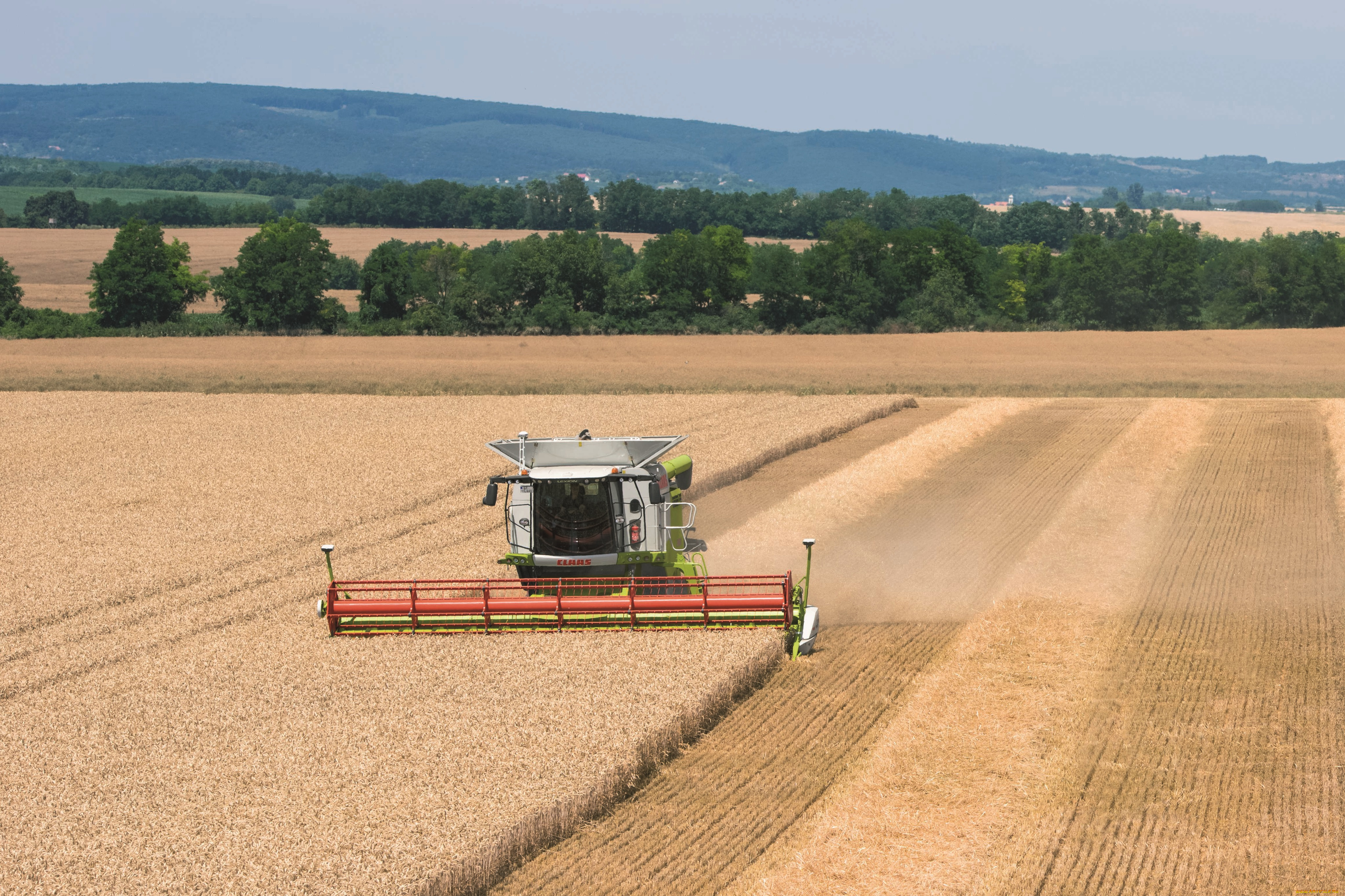 техника, комбайны, claas, axion