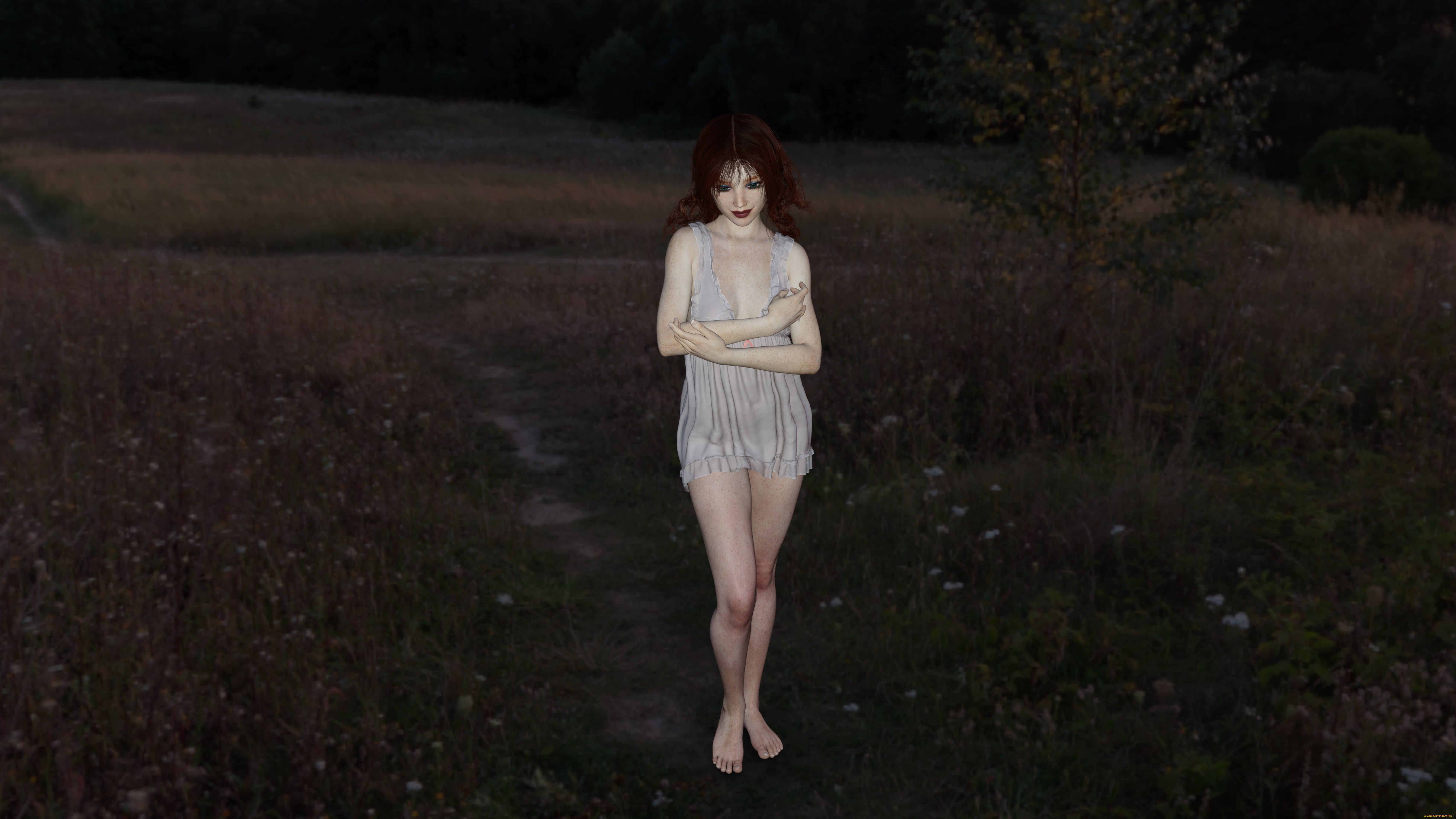 3д, графика, люди, , people, фон, взгляд, девушка