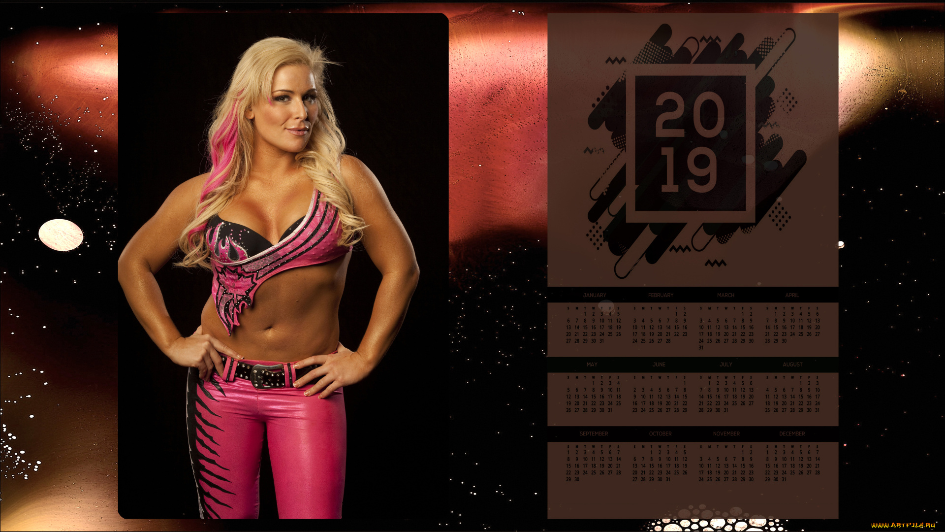 календари, девушки, взгляд, женщина