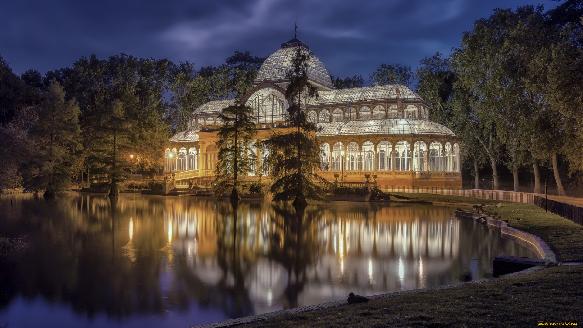 palacio, de, cristal, города, мадрид, , испания, простор
