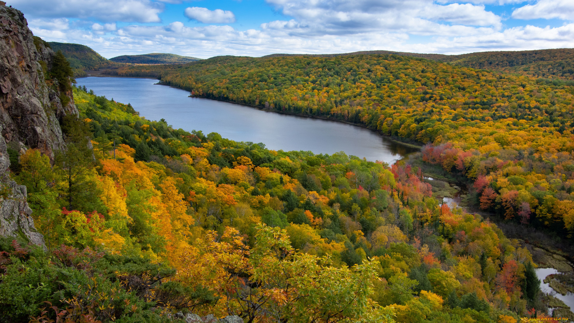 природа, реки, озера, простор