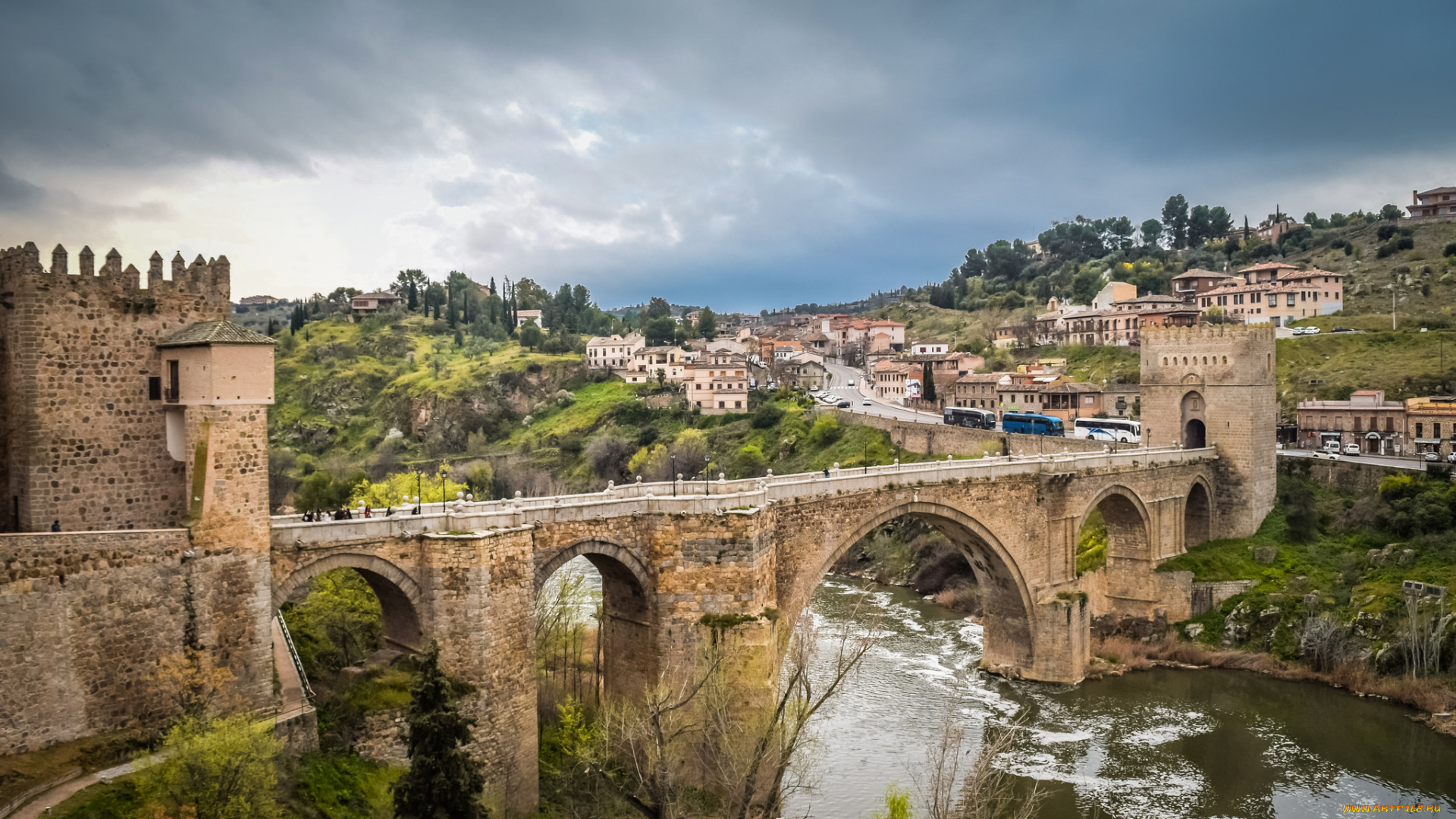 st, , martin, bridge, города, толедо, , испания, простор