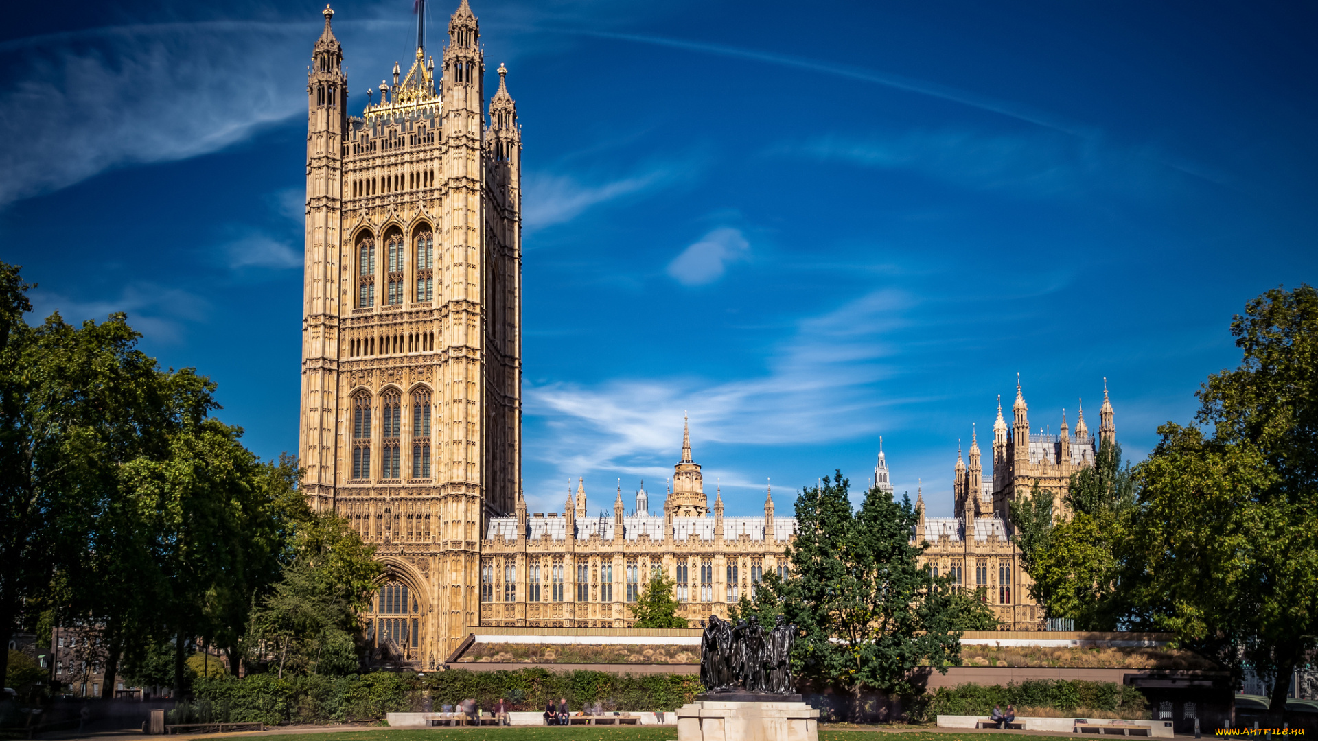 westminster, -, houses, of, parliament, города, лондон, , великобритания, простор