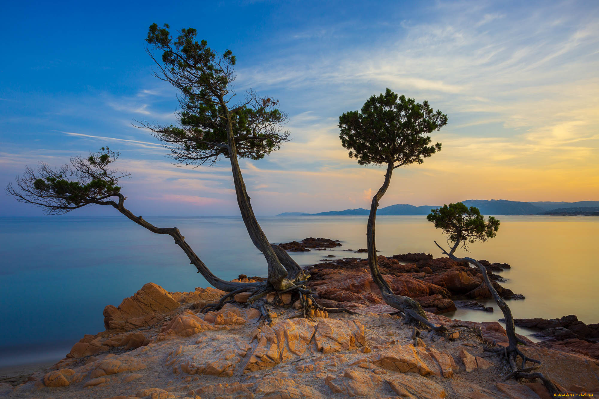 природа, побережье, простор