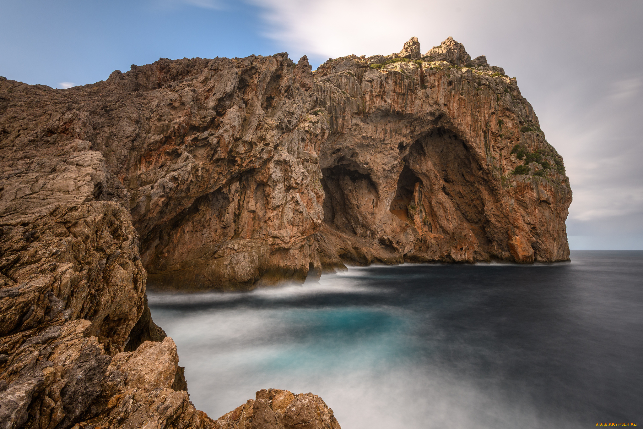 природа, побережье, простор