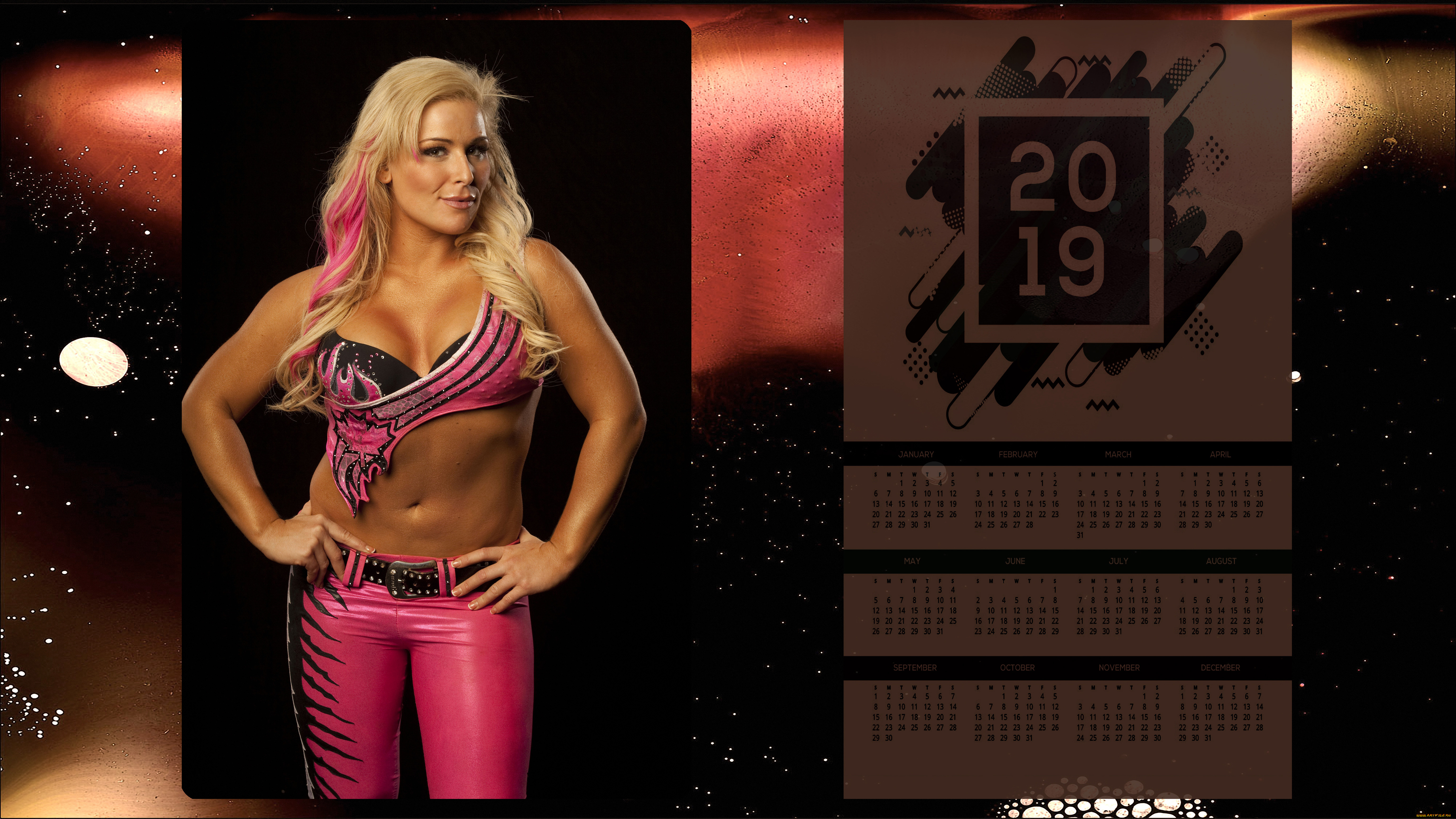 календари, девушки, взгляд, женщина