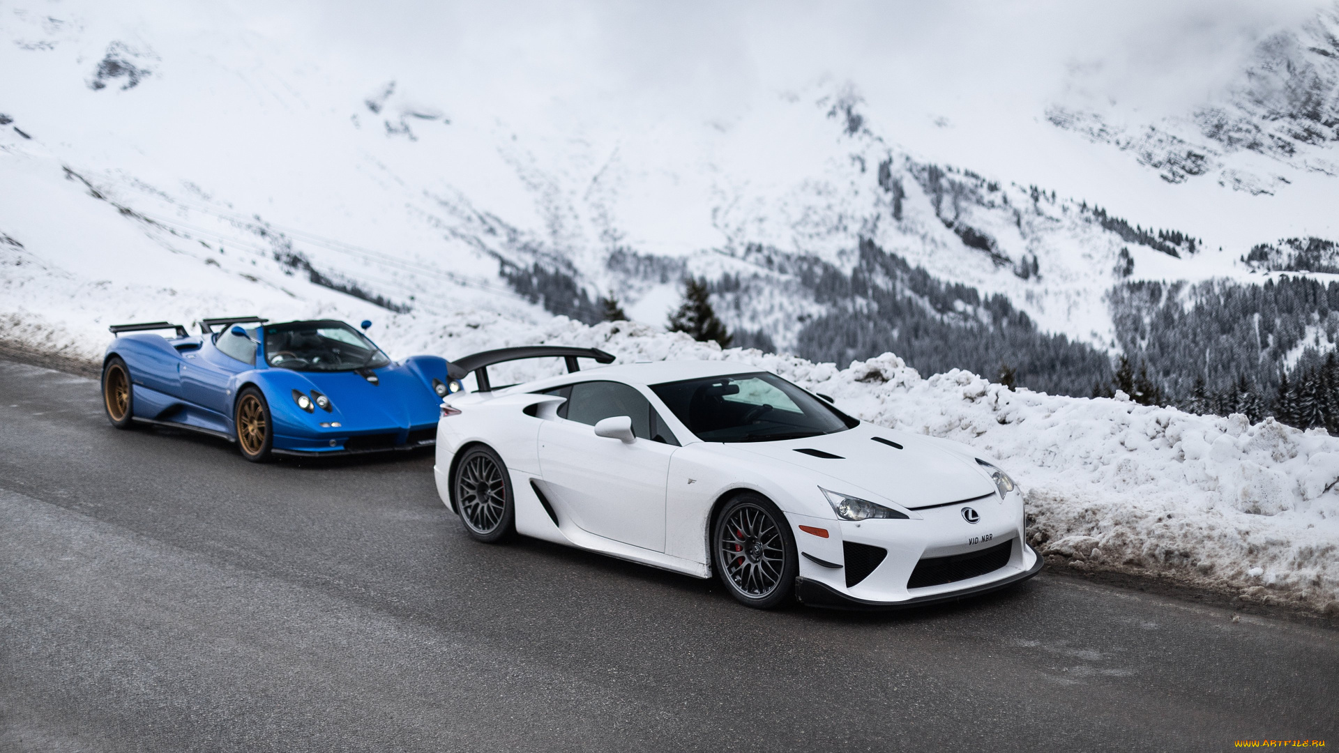 автомобили, разные, вместе, pagani, zonda, s, lexus, lfa