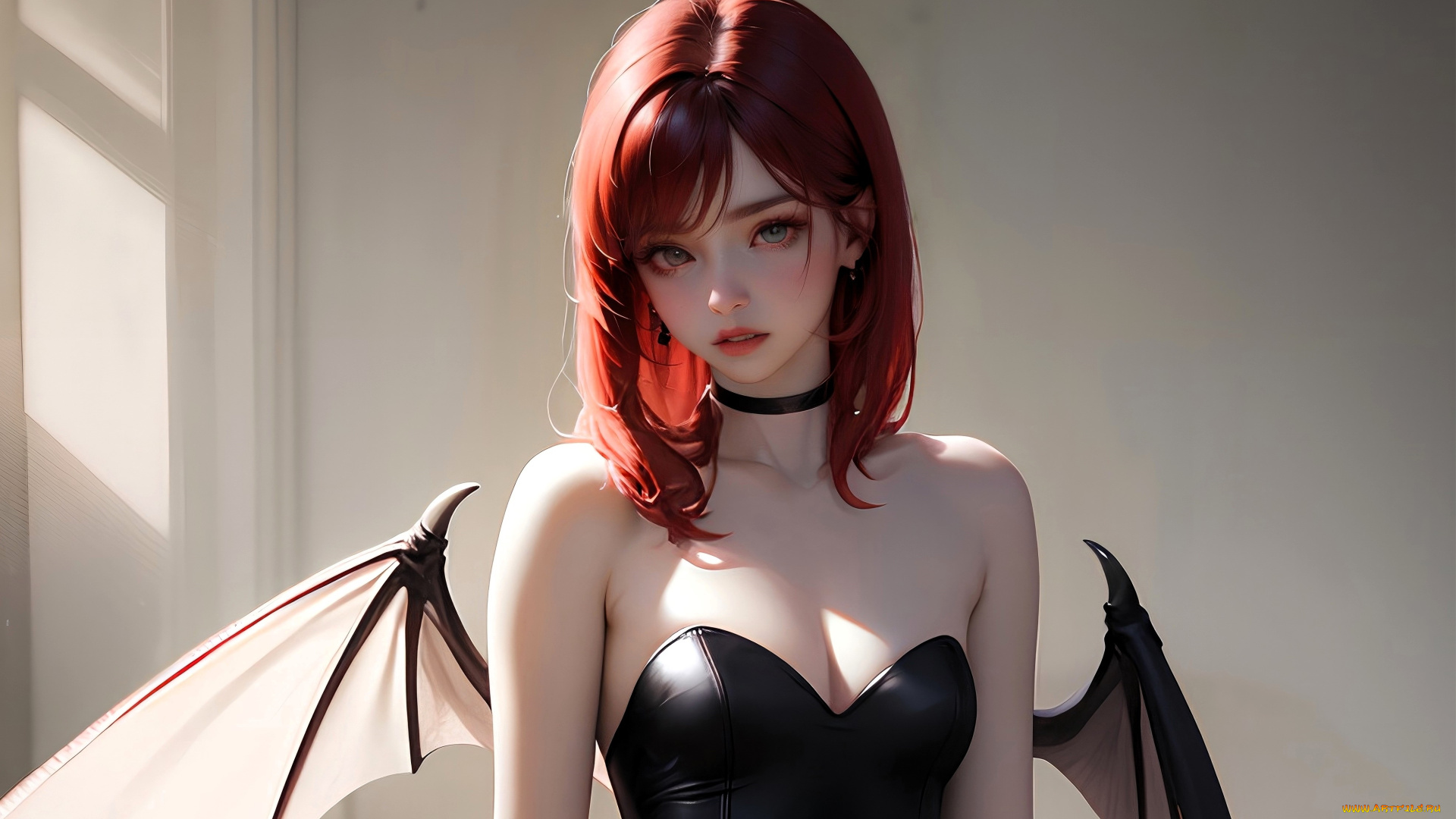 фэнтези, демоны, девушка, крылья