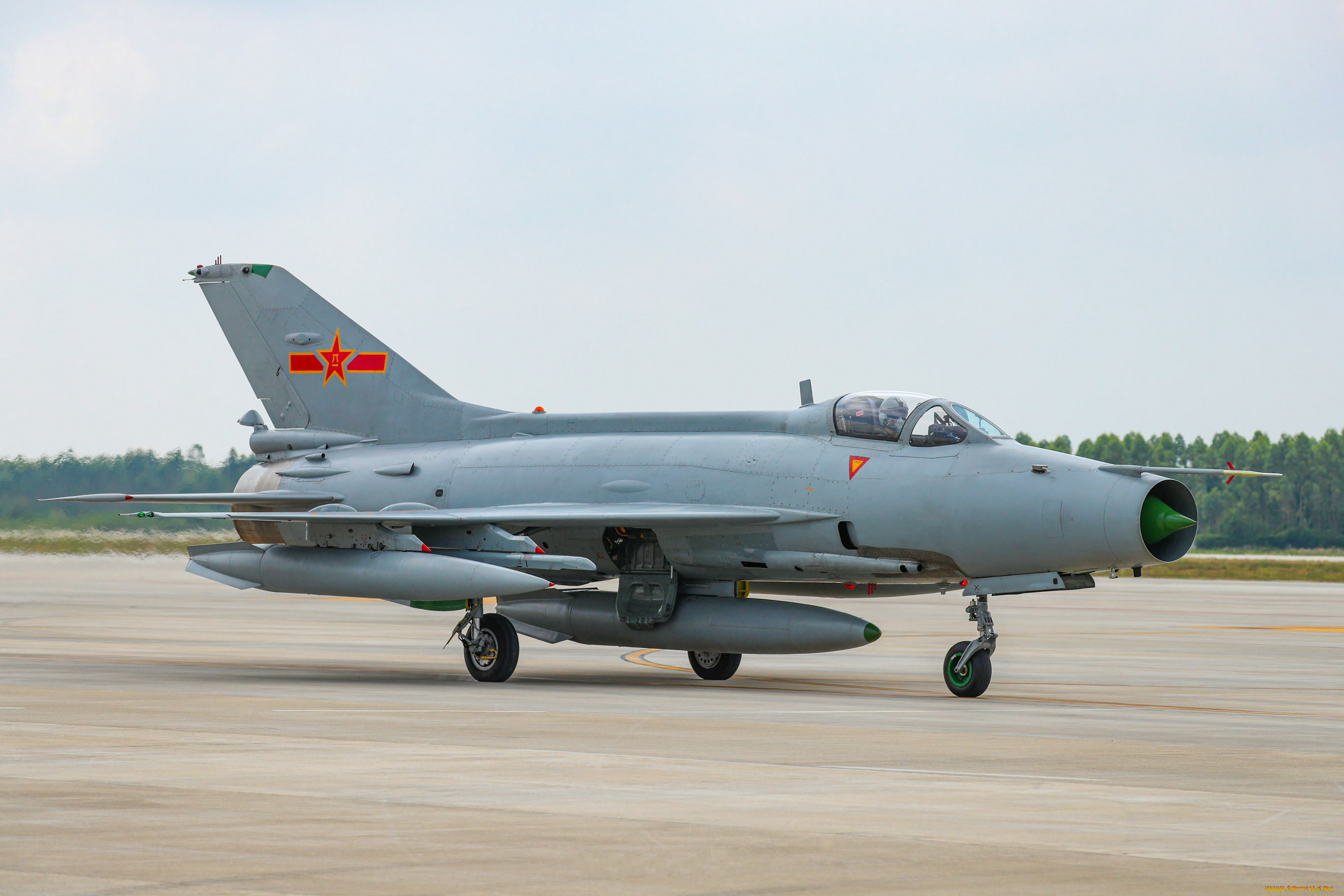 авиация, боевые, самолёты, ввс, ноак, j7, вид, сбоку, военная, машина, деревья, пилот