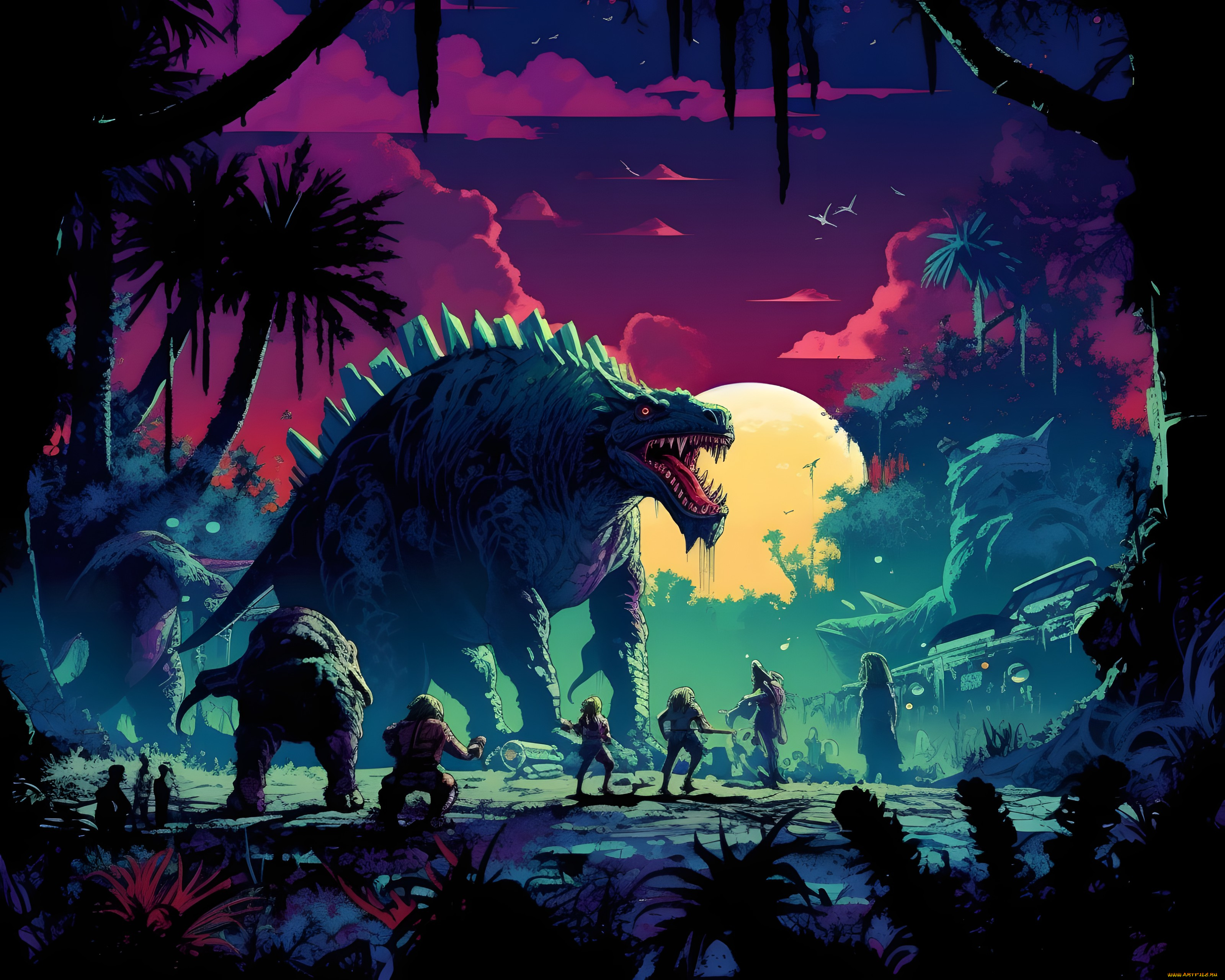 рисованное, животные, , доисторические, нейросети, графика, нейроарт, ai, art, нейронные, сети, рисунки, нейро, искусство