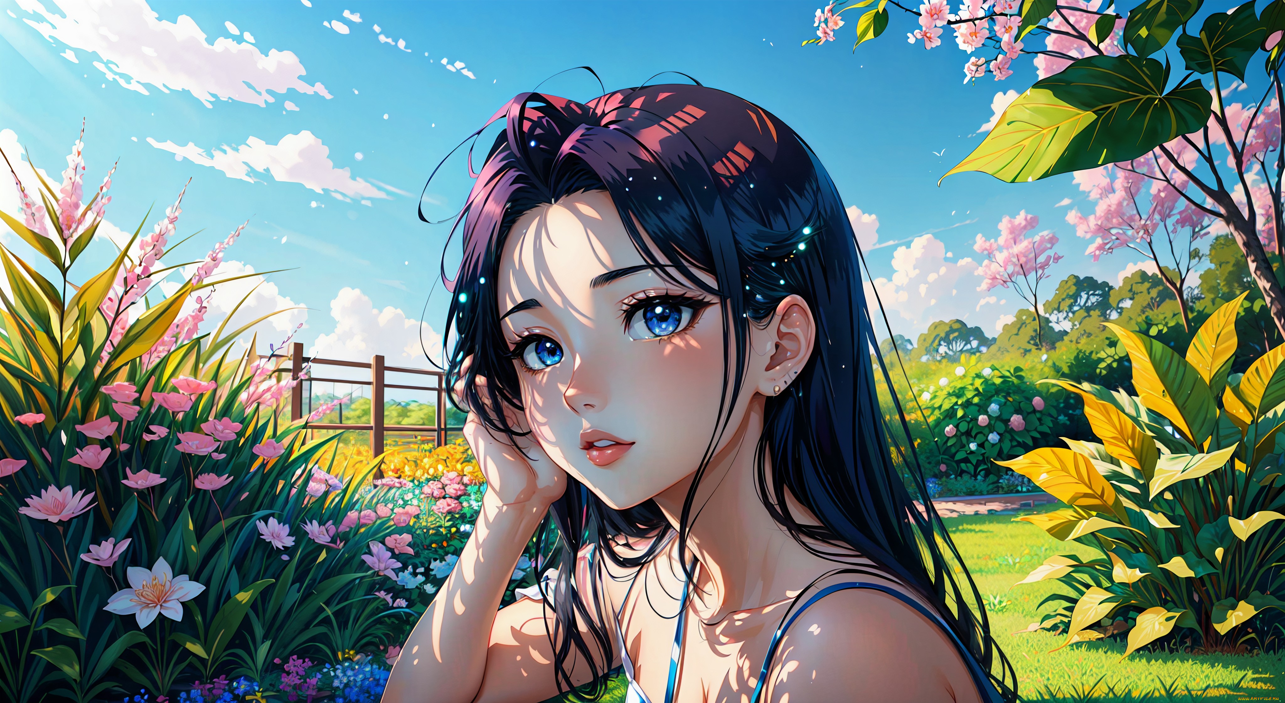 аниме, пейзажи, , природа, нейросети, графика, нейроарт, ai, art, нейронные, сети, рисунки, нейро, искусство