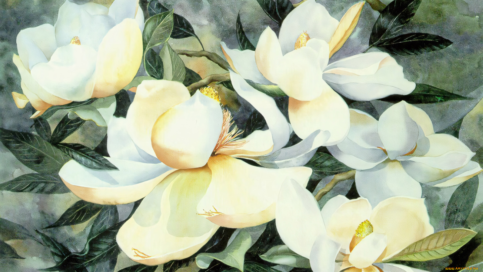 295884, рисованное, цветы