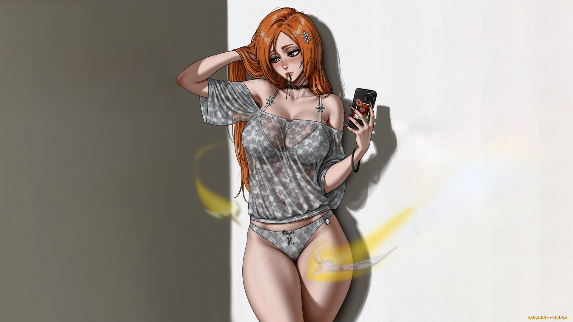 аниме, bleach, красивая, девушка