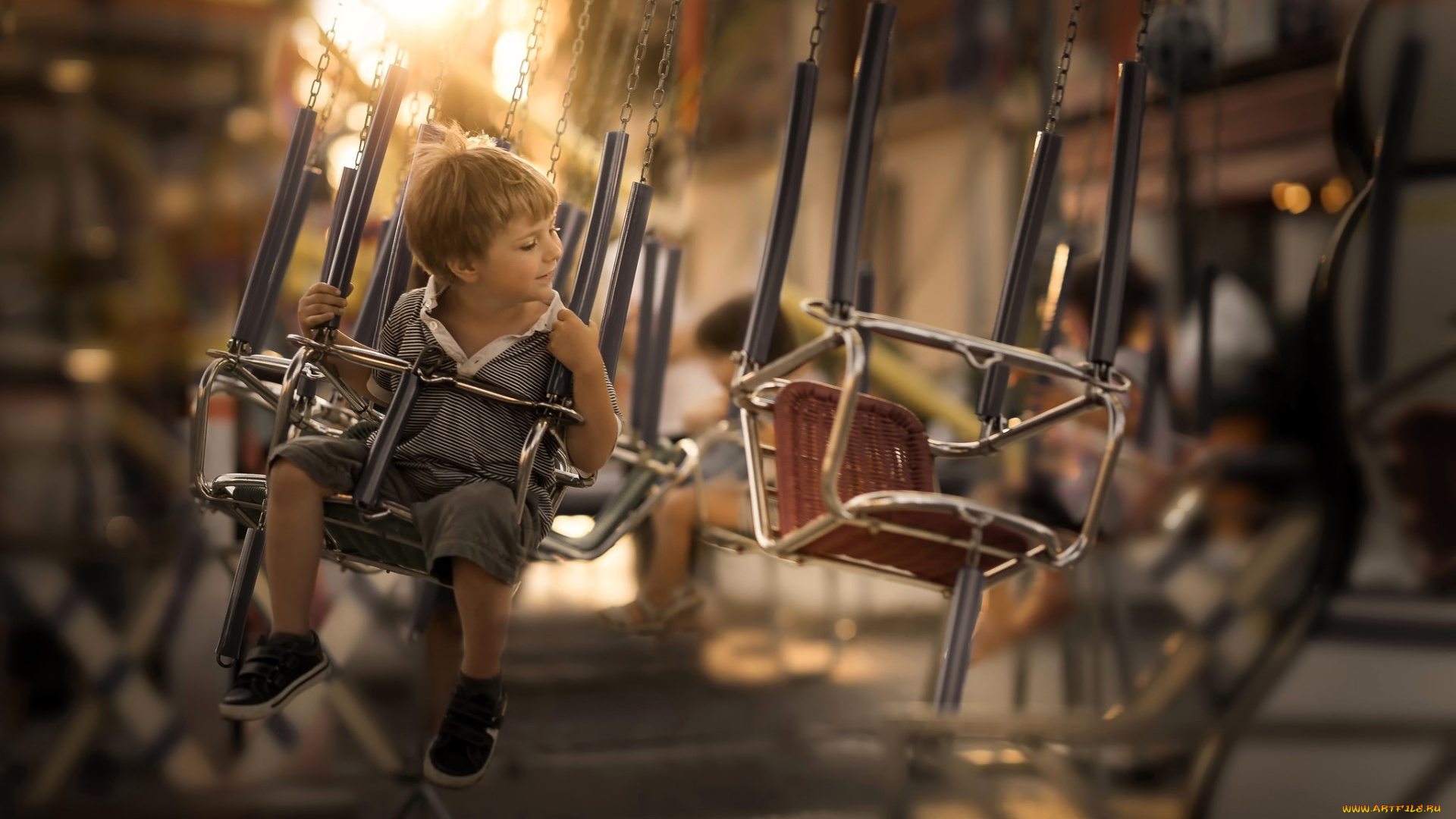 разное, дети, мальчик, ребенок, карусель