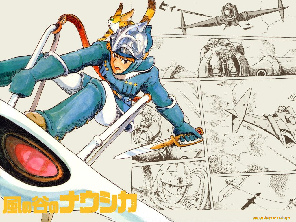 аниме, nausicaa, of, the, valley, wind