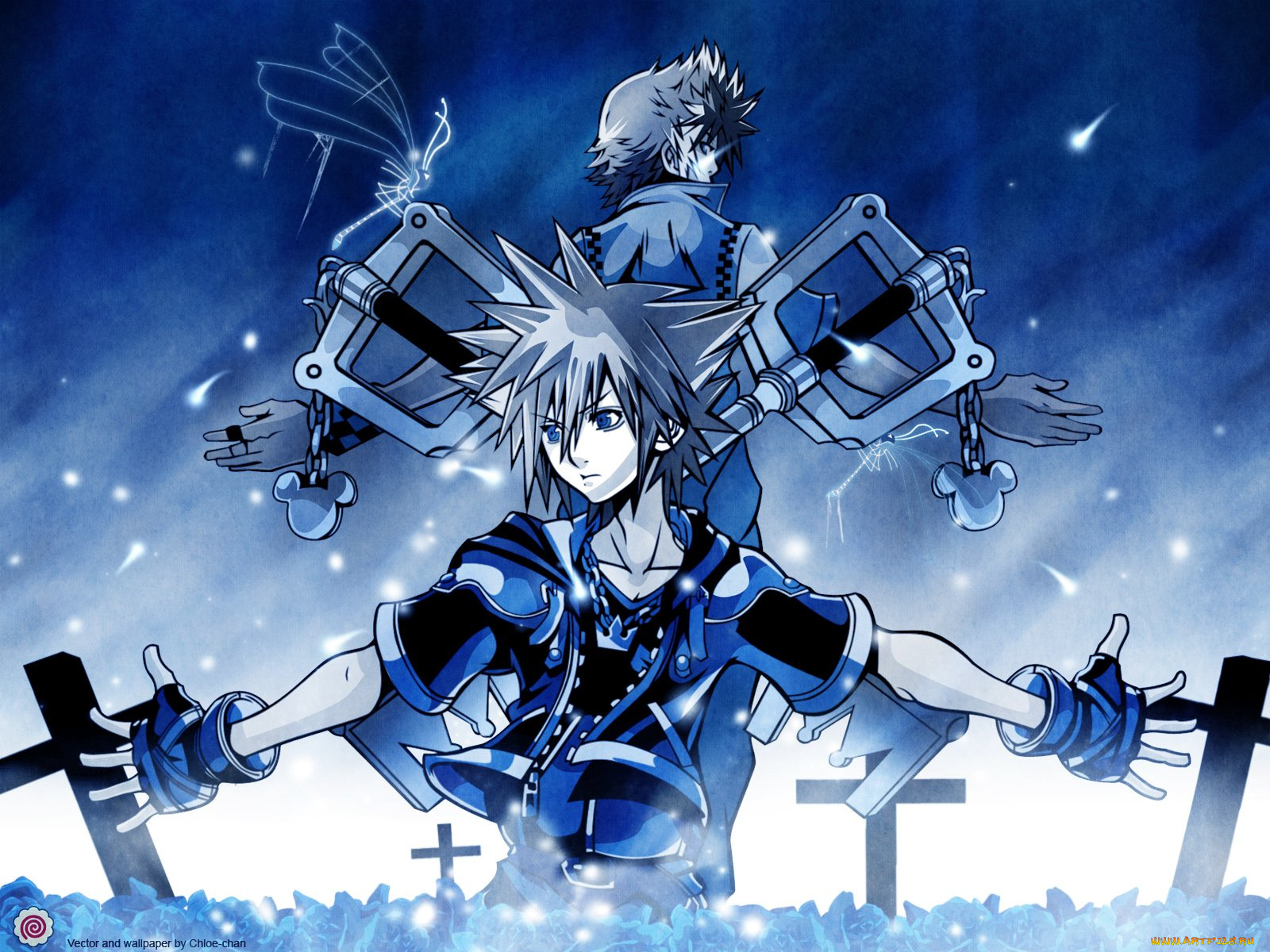 аниме, kingdom, hearts