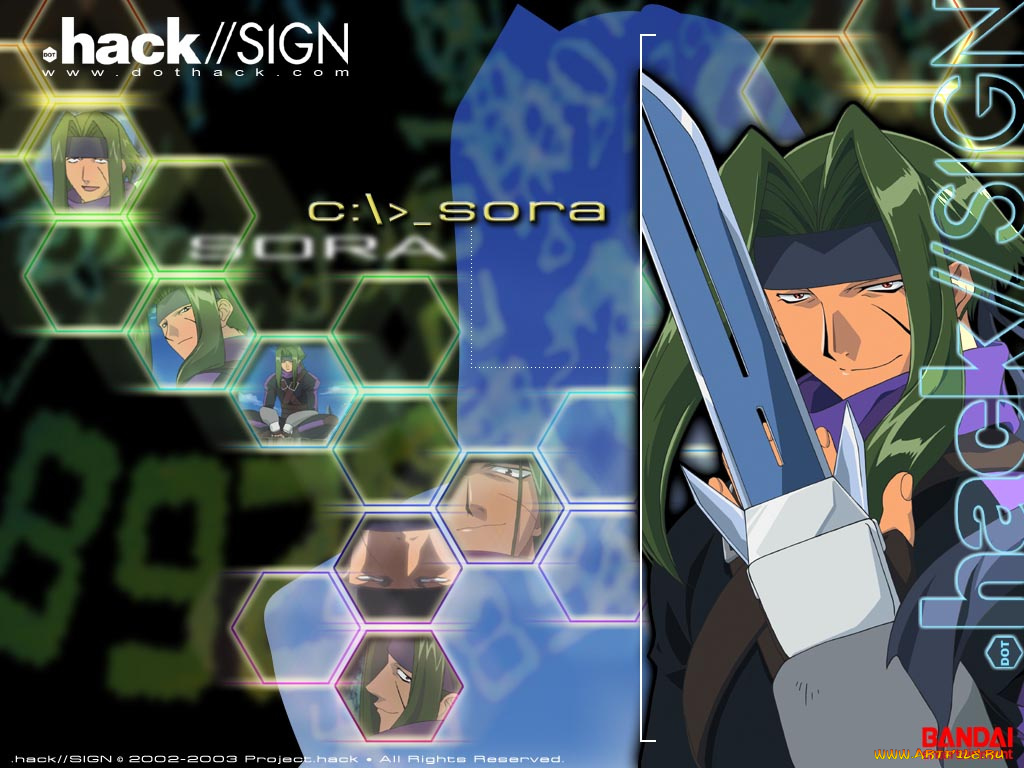 аниме, hack, sign