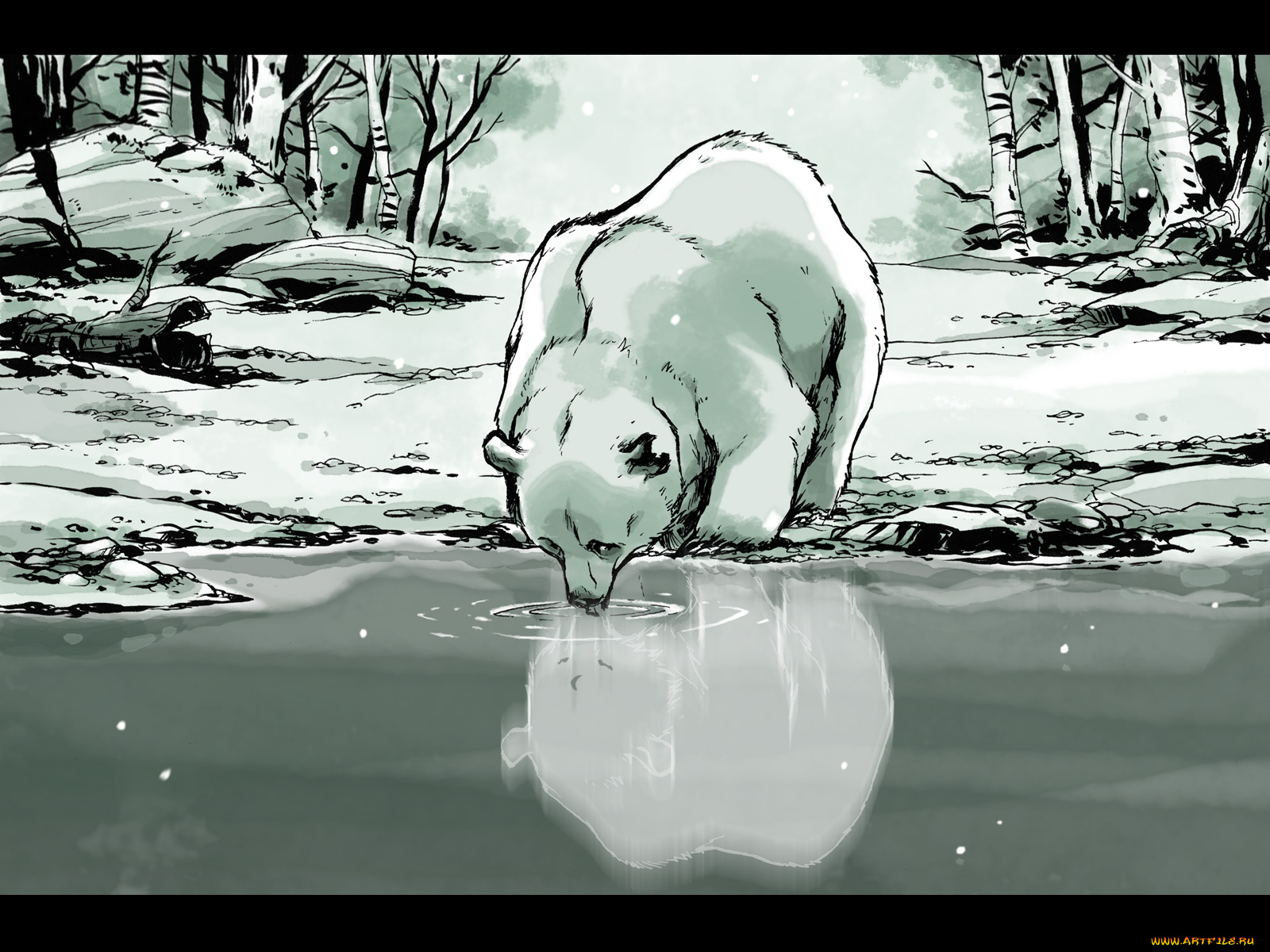 рисованные, животные