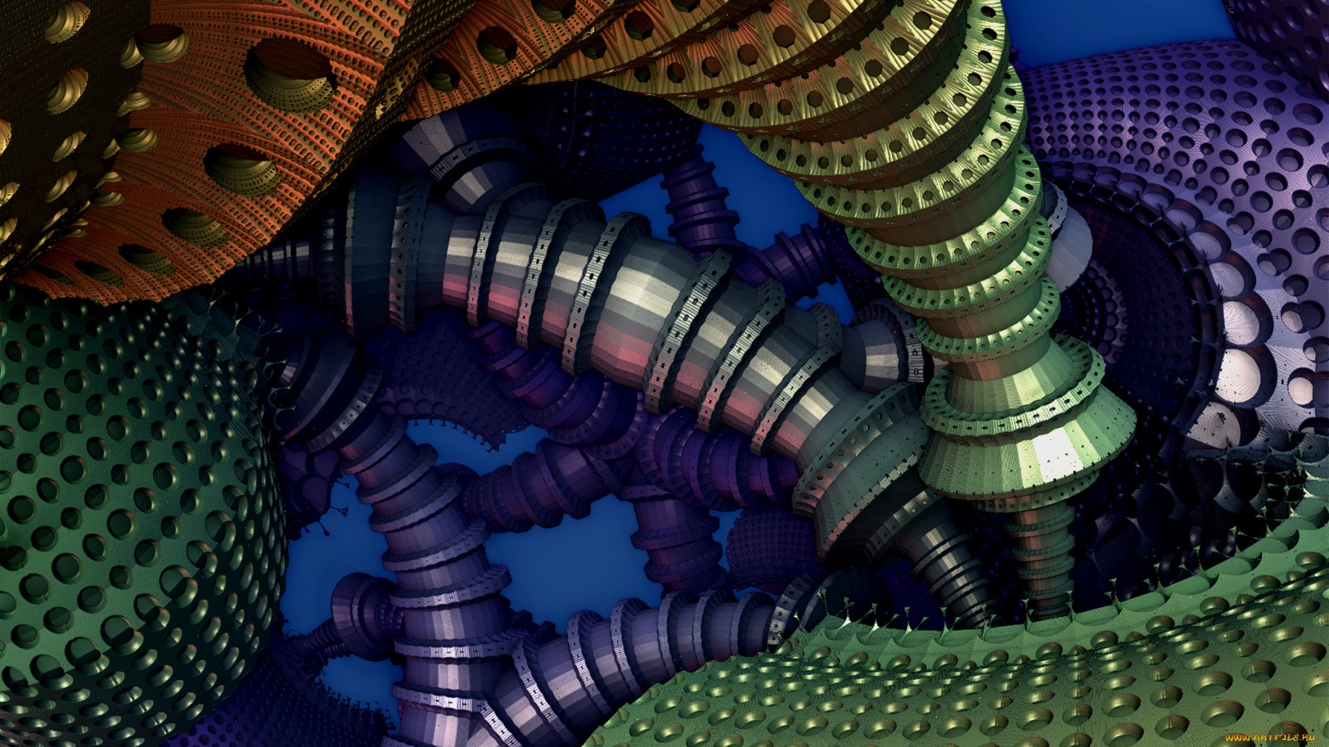 3д, графика, fractal, фракталы, абстракция