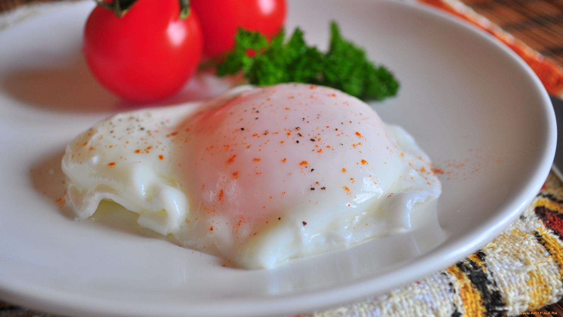 еда, Яичные, блюда, Яйцо-пашот, помидоры, томаты