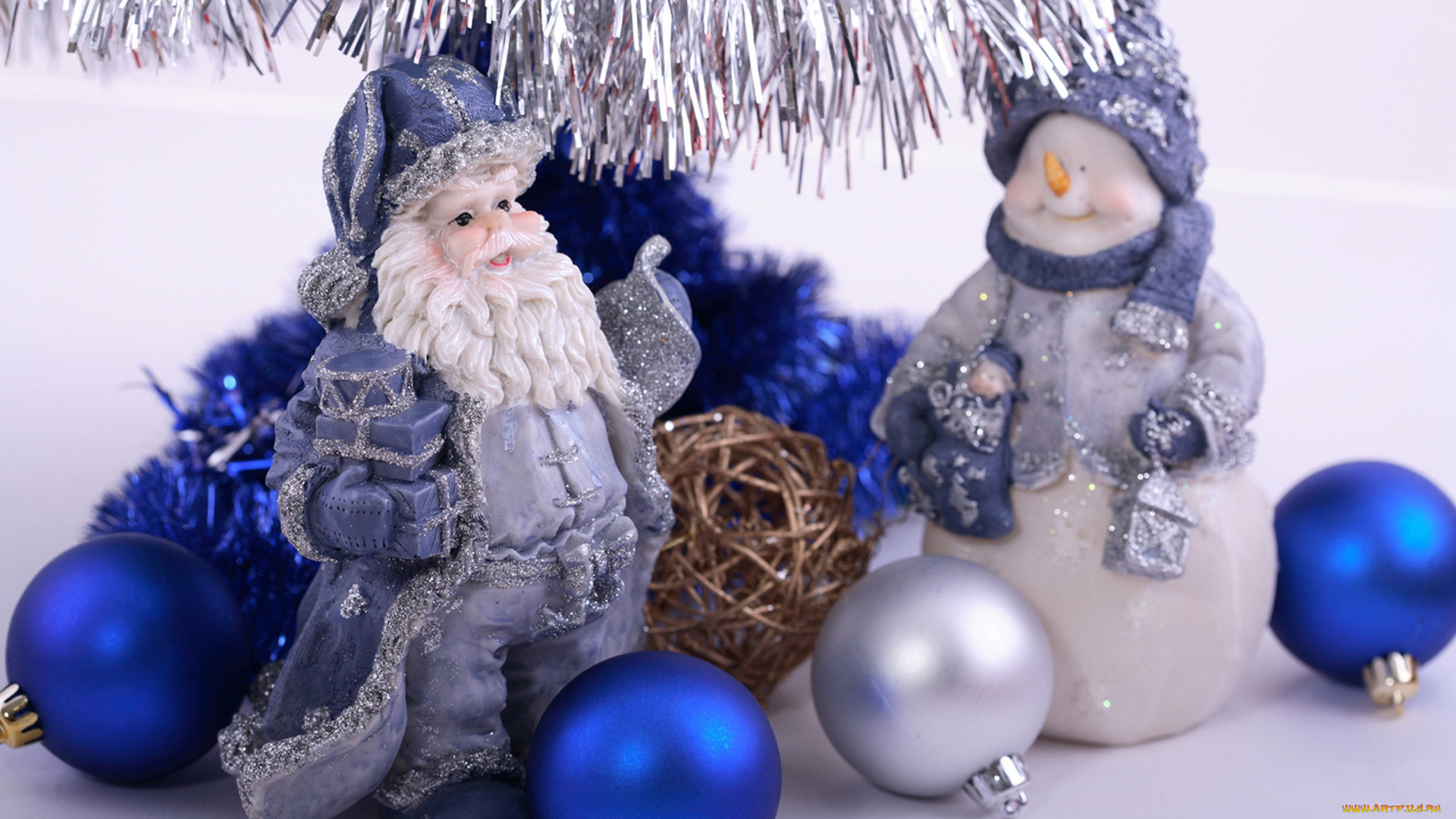 праздничные, украшения, дед, мороз, снеговик, игрушки, шарики