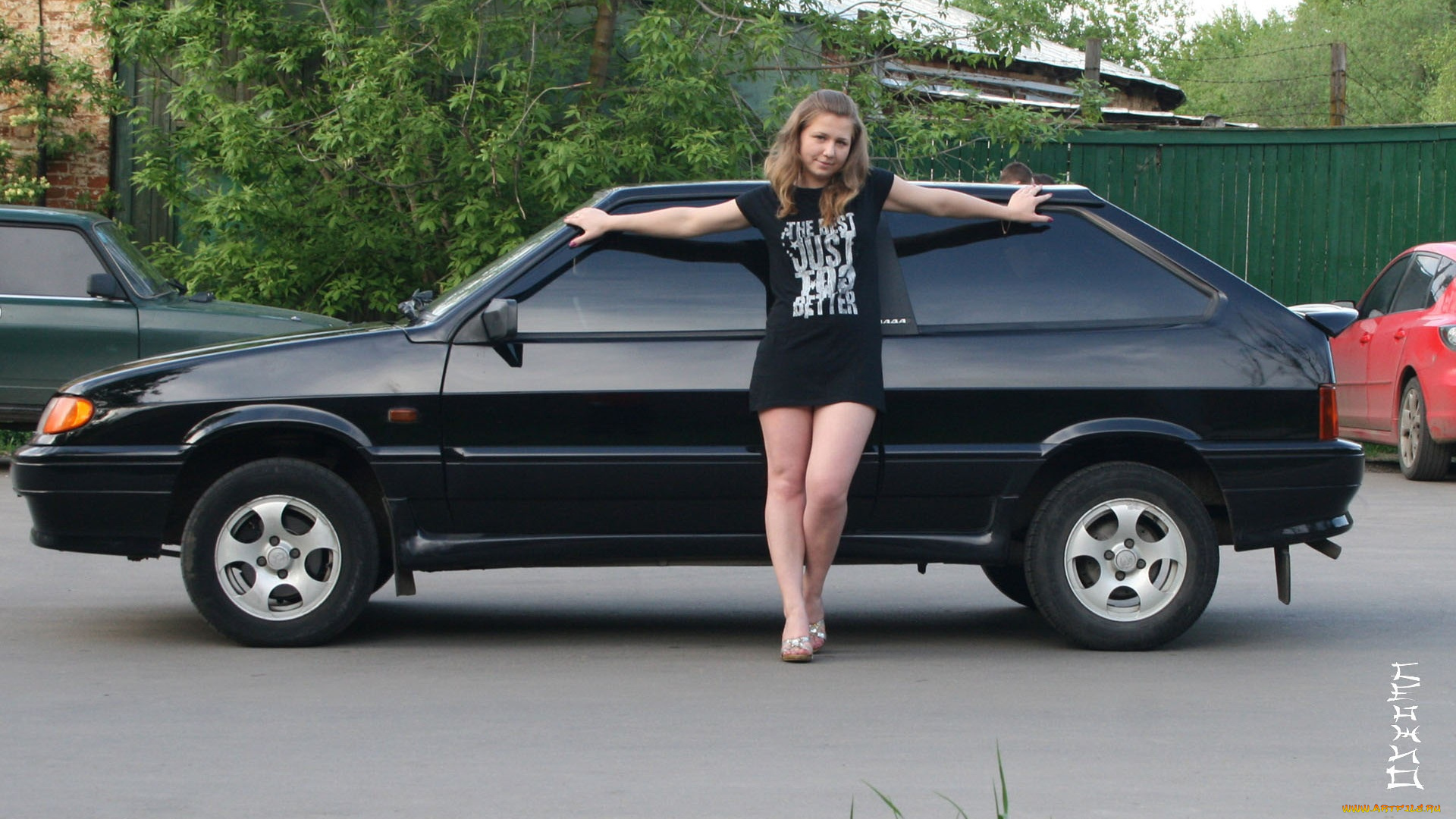 автомобили, авто, девушками, девушка, volkswagen