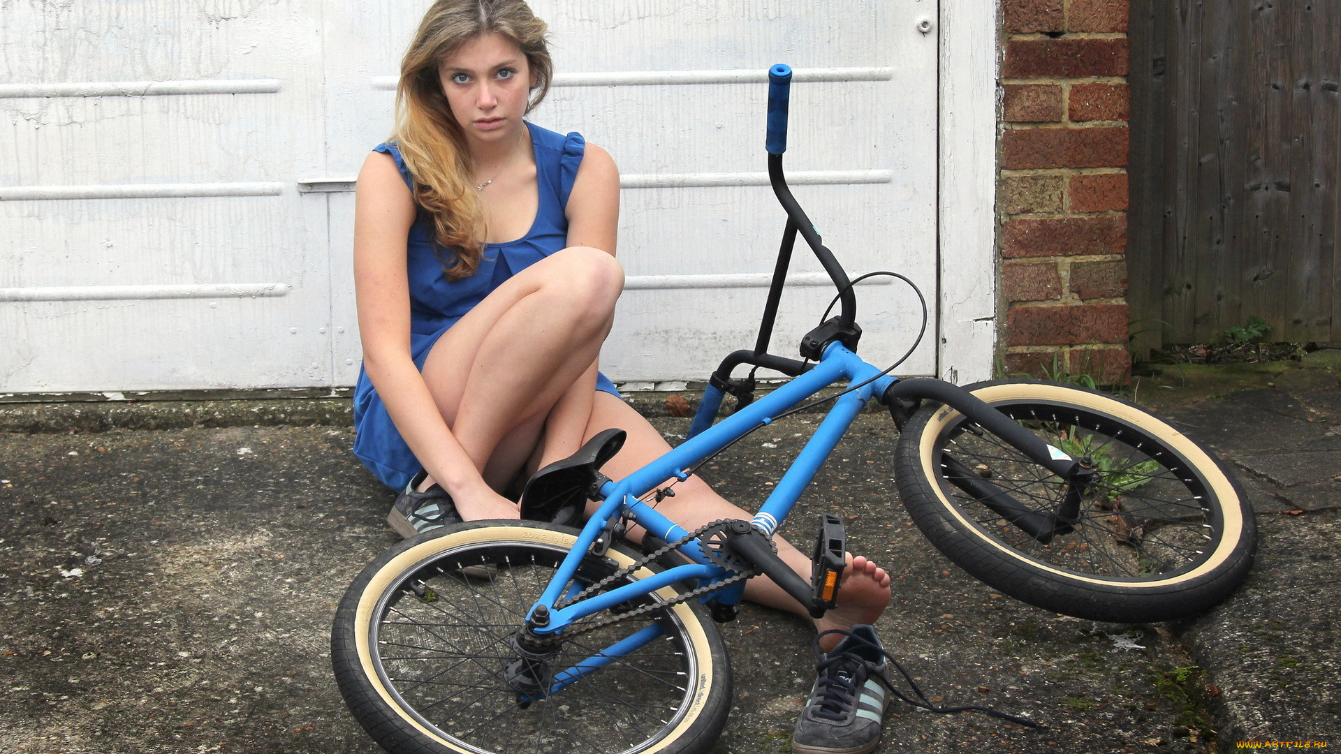 -Unsort, Брюнетки, Шатенки, девушки, unsort, брюнетки, шатенки, ситуация, велосипед, девушка