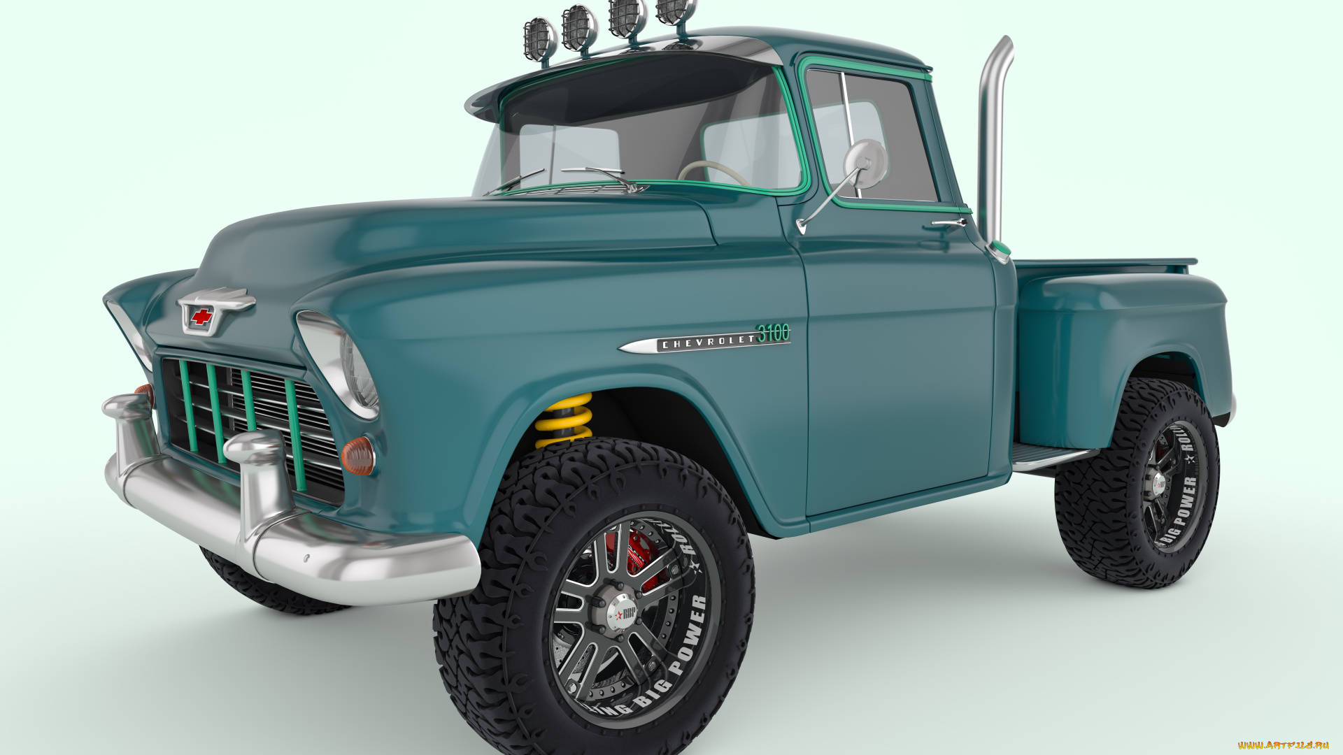 автомобили, 3д, 3100, 1955, pickup, chevrolet