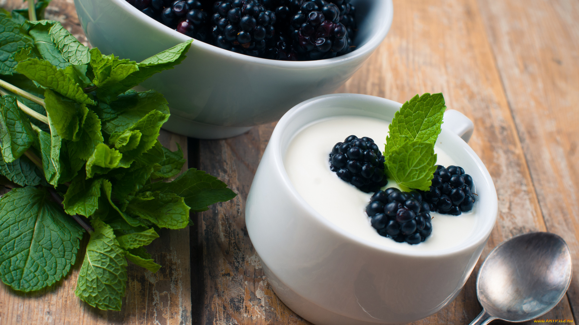 еда, мороженое, десерты, желе, ежевика, мята