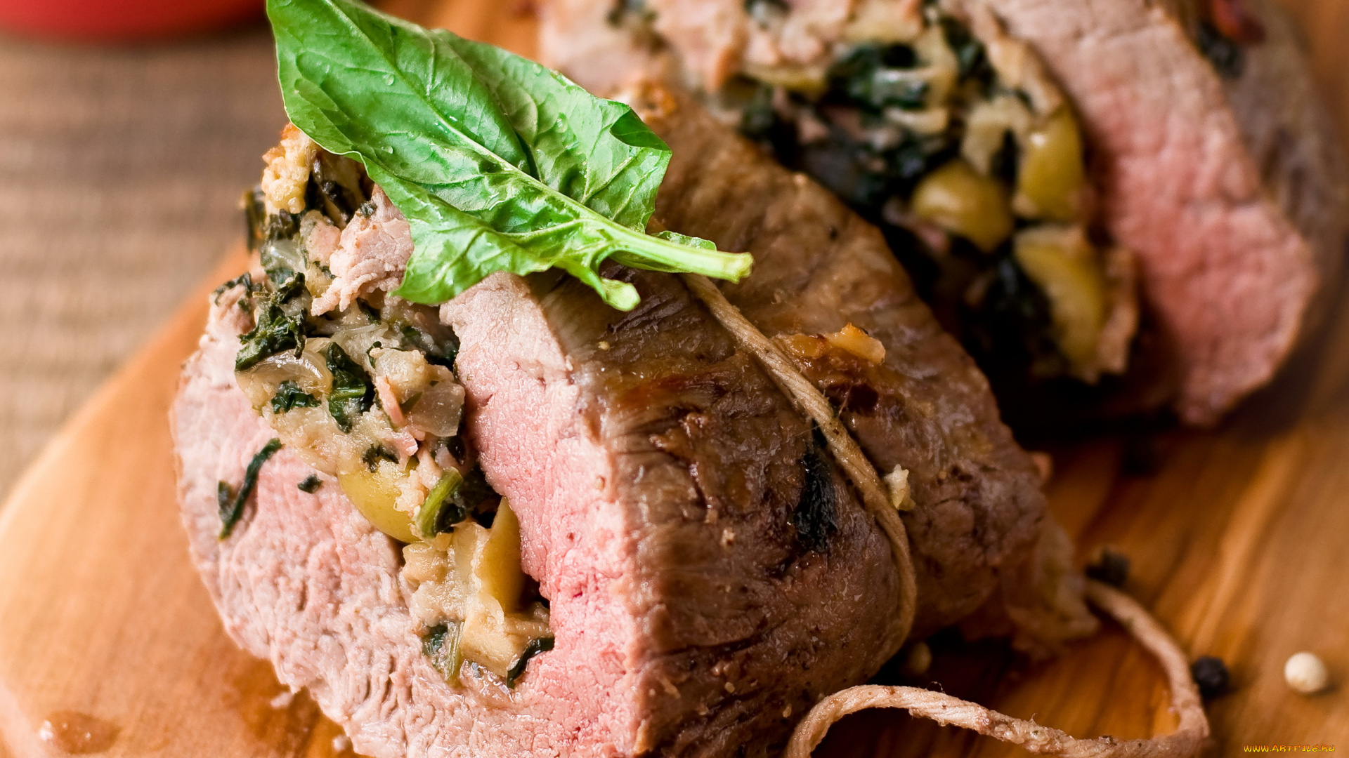 еда, мясные, блюда, начинка, рулет, буженина